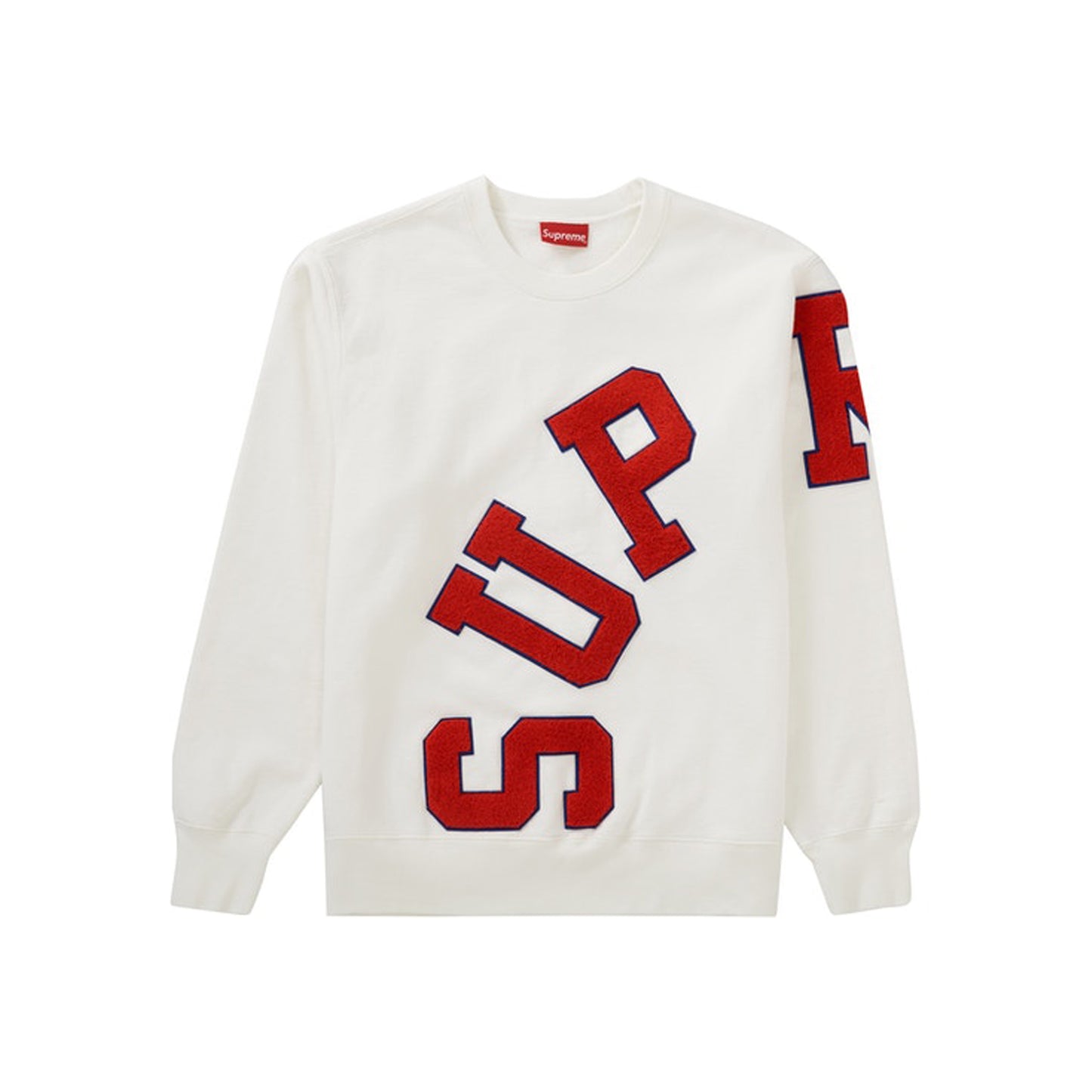 Supreme Big Arc Crewneck White, Clothing- re:store-melbourne-Supreme