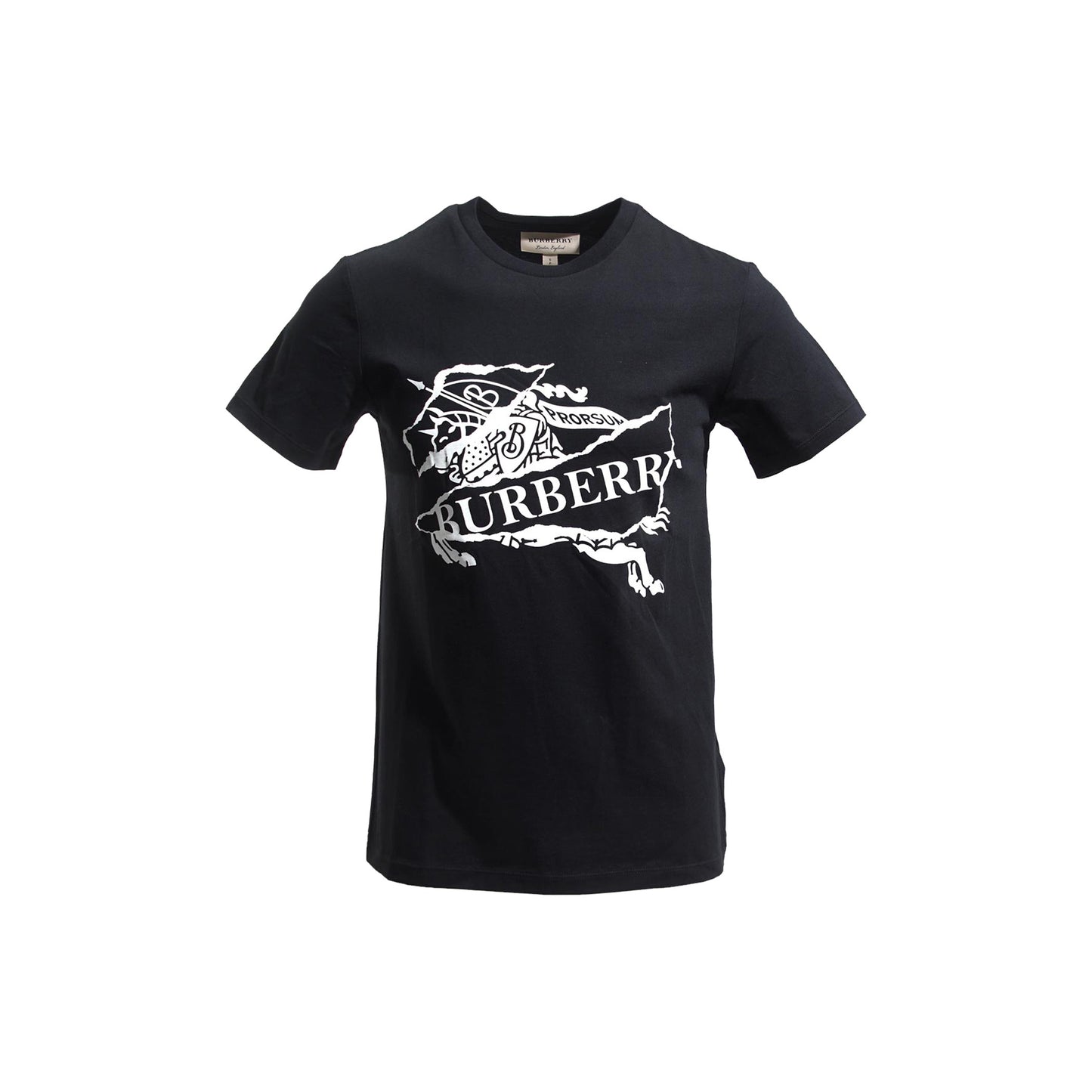 BURBERRY Print Logo Tee Black, Clothing- dollarflexclub