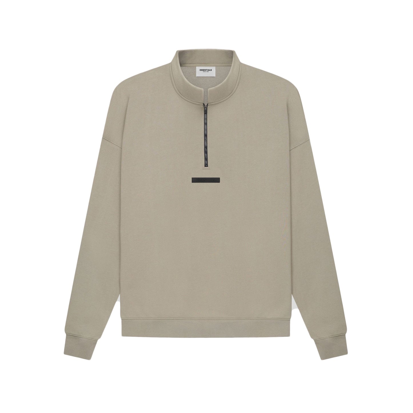Fear of God Essentials Half Zip Sweater Moss/Goat SS21, Clothing- re:store-melbourne-Fear of God Essentials