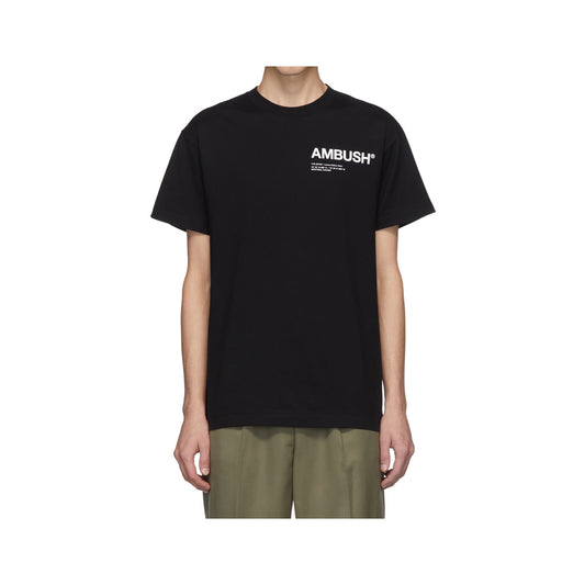 Ambush x SSENSE Logo Tee -Black, Clothing- dollarflexclub