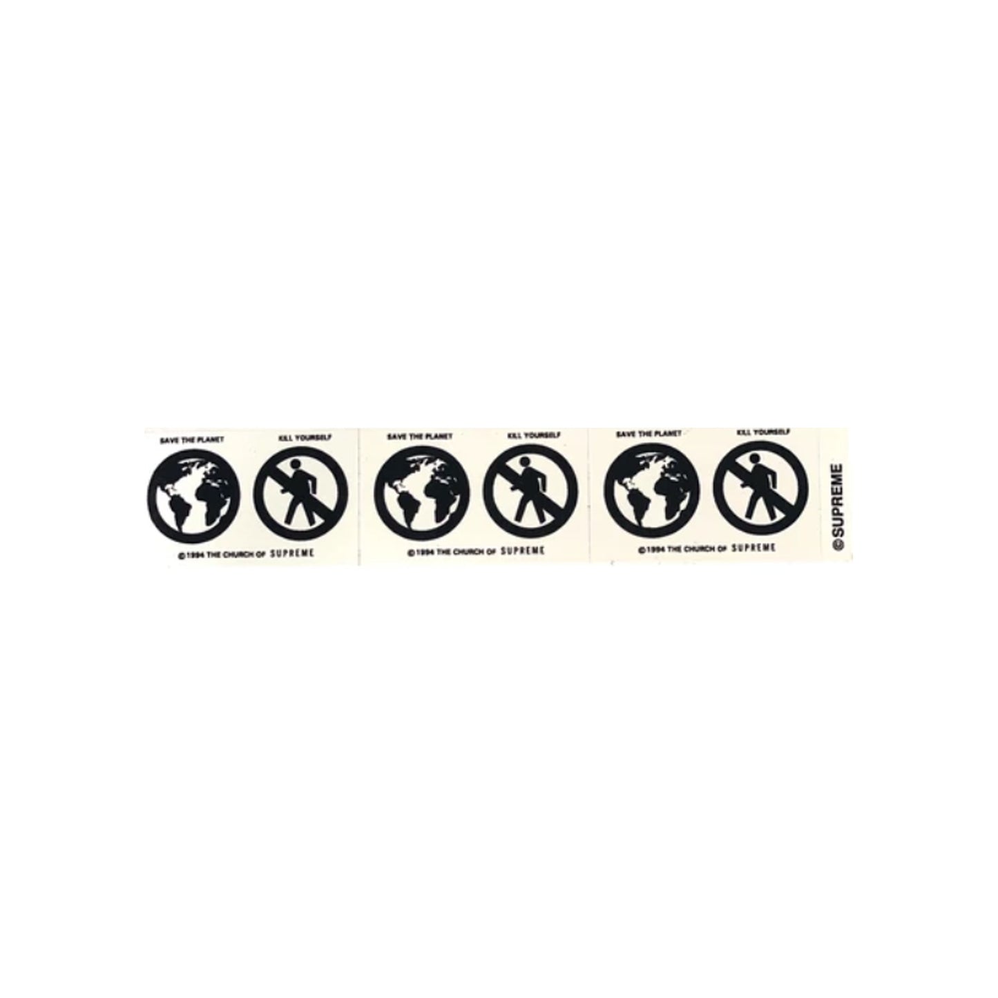 Save the planet Sticker White, Sticker- dollarflexclub
