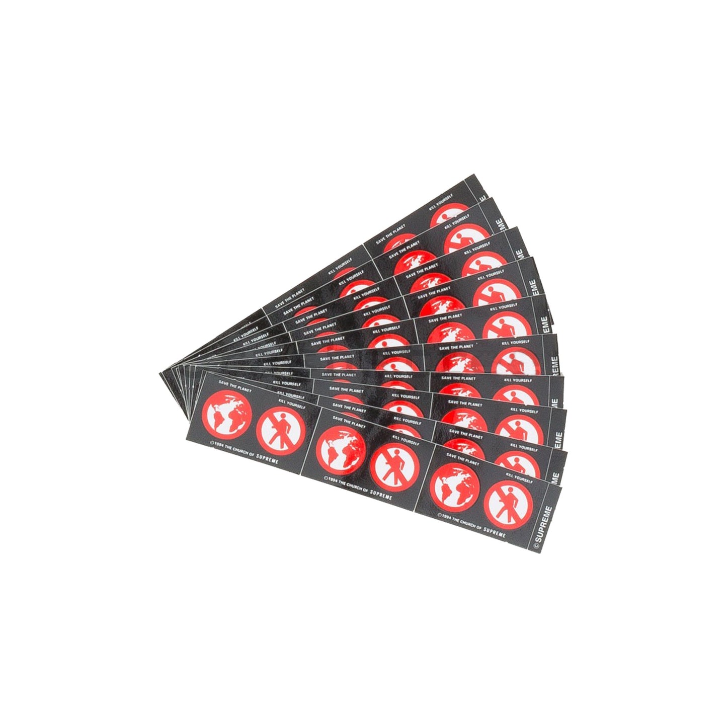 Save the planet Sticker Black, Sticker- dollarflexclub