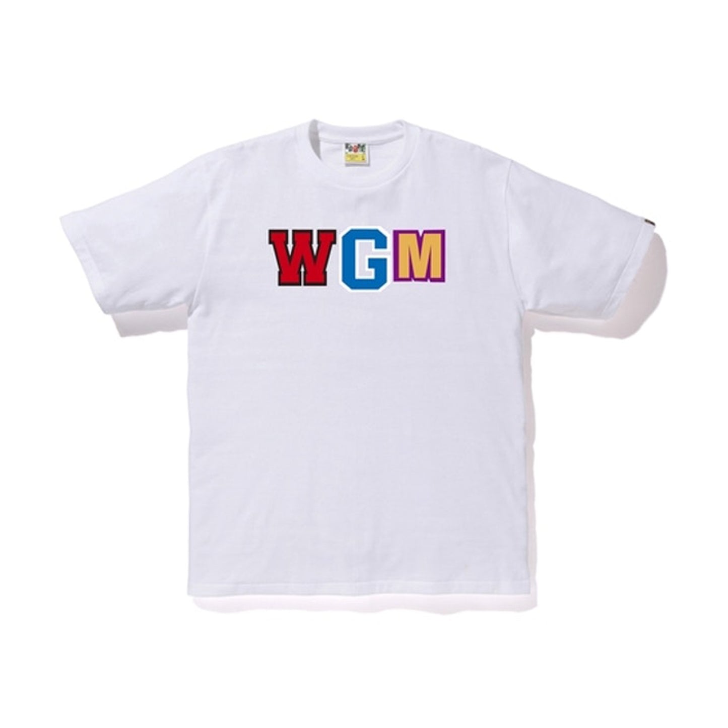 Bape WGM Shark Tee -White, Clothing- re:store-melbourne-Bape