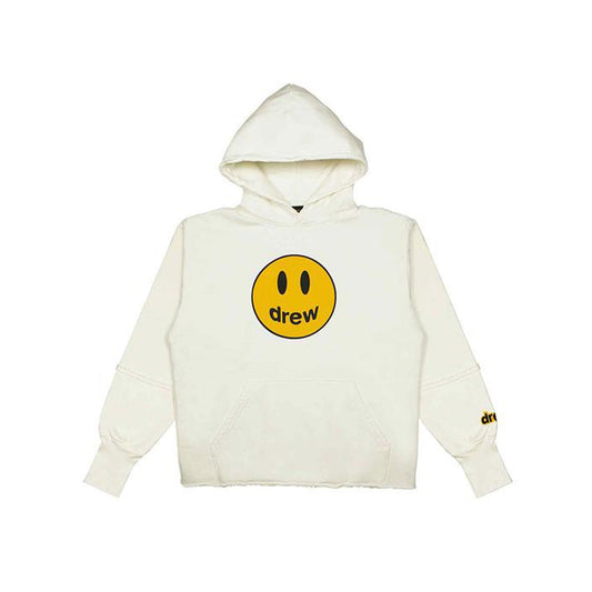 Justin Bieber x Drew House Mascot Deconstructed Hoodie Off White, Clothing- re:store-melbourne-Drew House