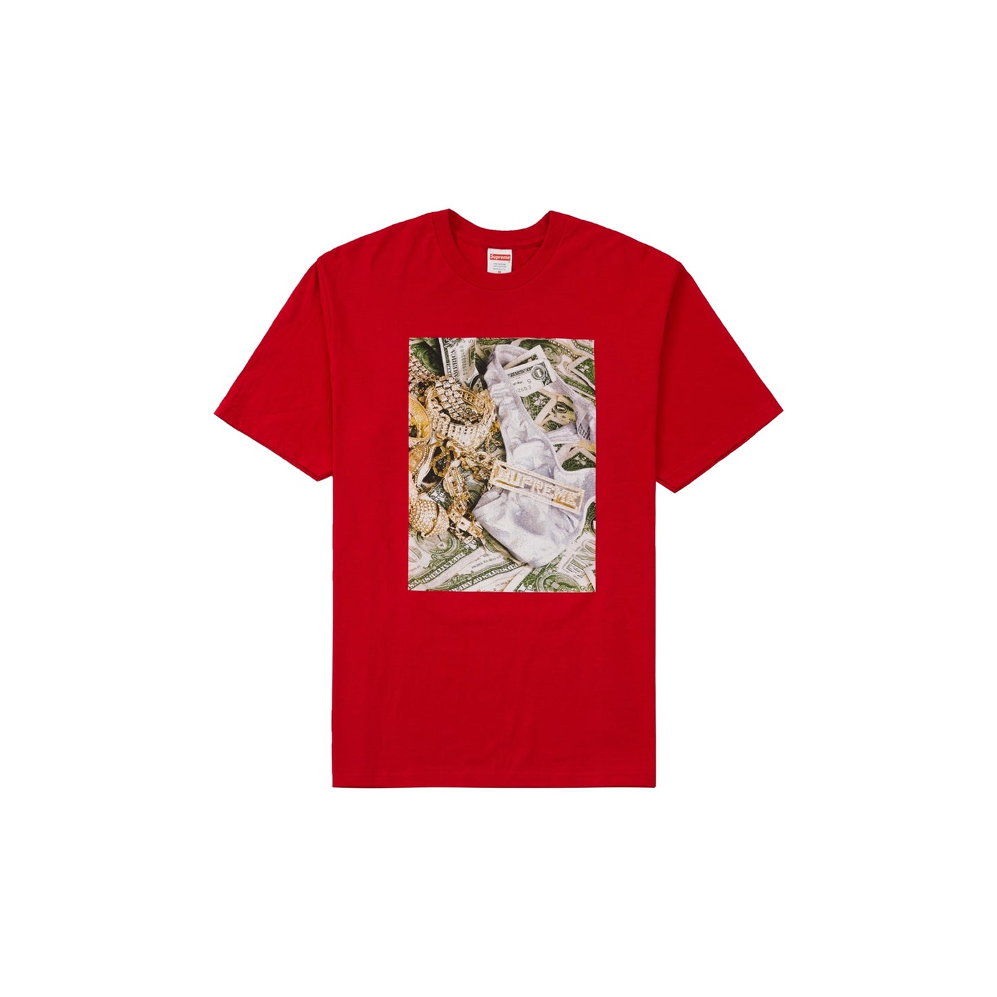 Supreme Bling Tee Red, Clothing- dollarflexclub