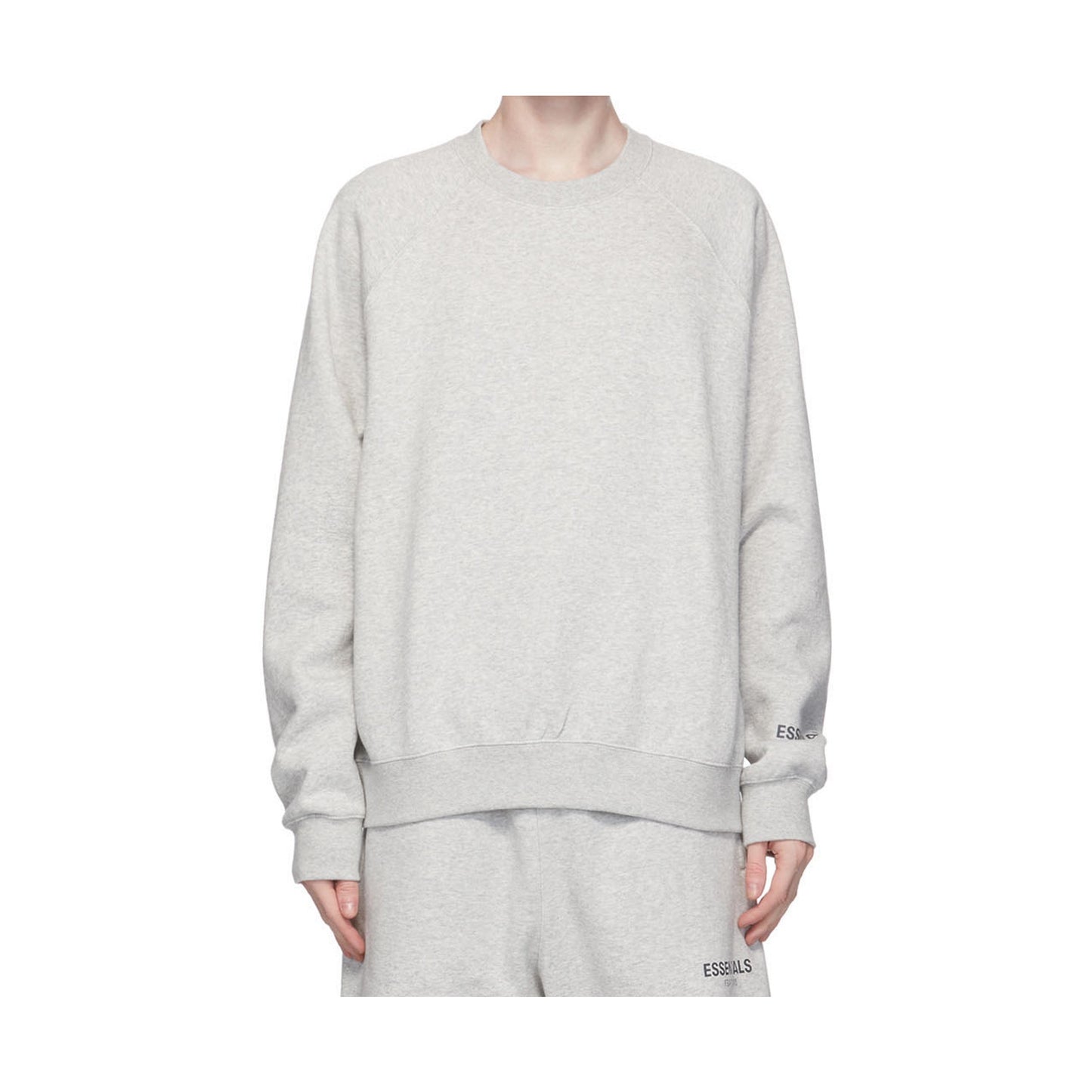 Fear of God Essentials Grey Fleece Crewneck Sweatshirt, Clothing- re:store-melbourne-Fear of God Essentials