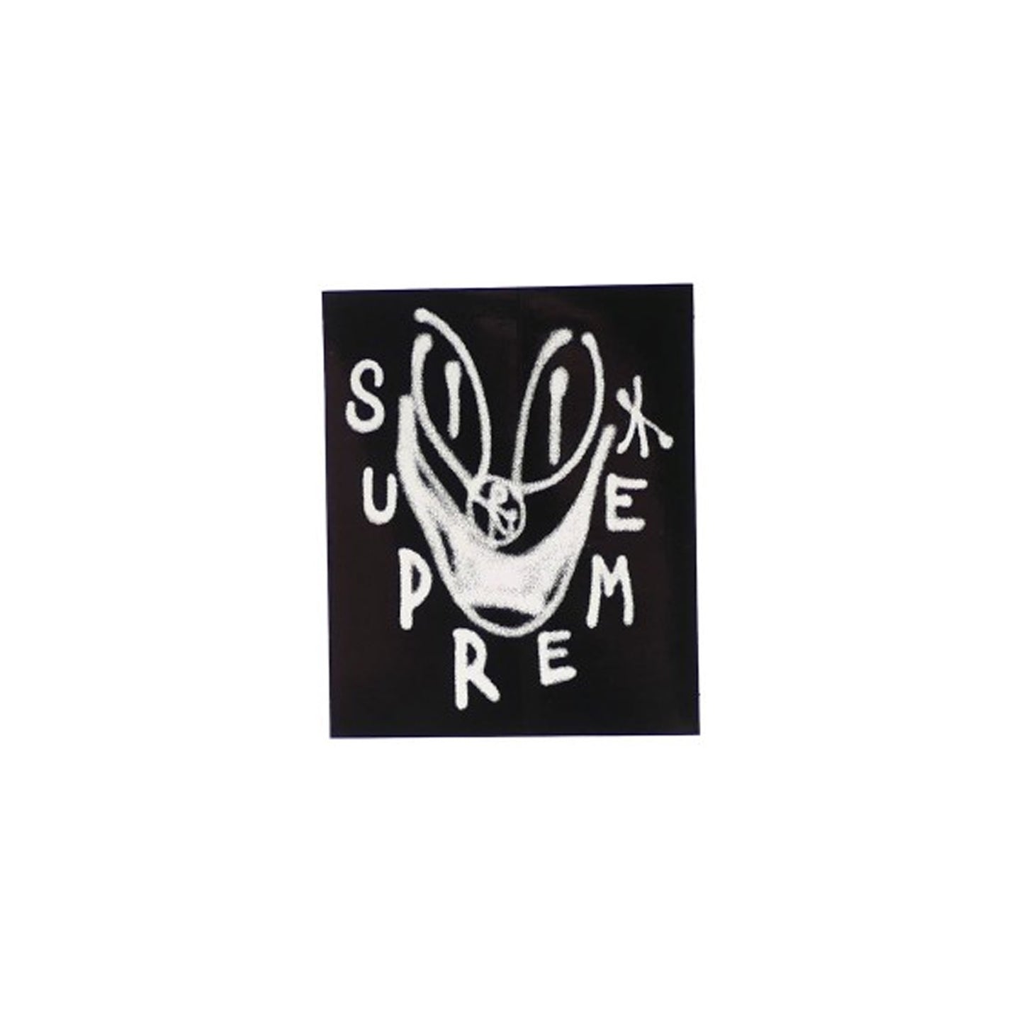 Smile Sticker Black, Sticker- dollarflexclub