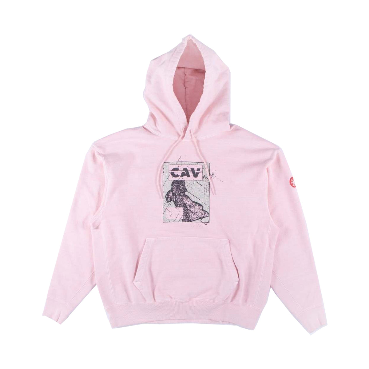 Cav Empt Panel Heavy Hoodie Pink