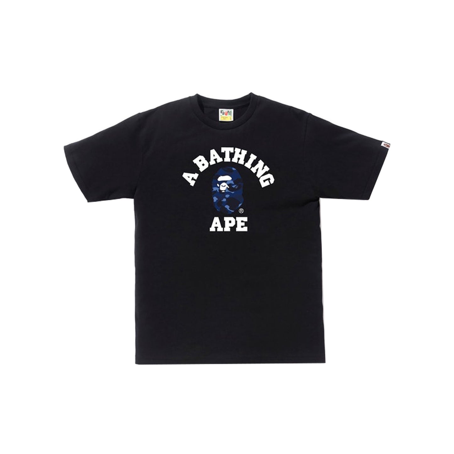 BAPE Color Camo College Tee -Black/Blue, Clothing- dollarflexclub