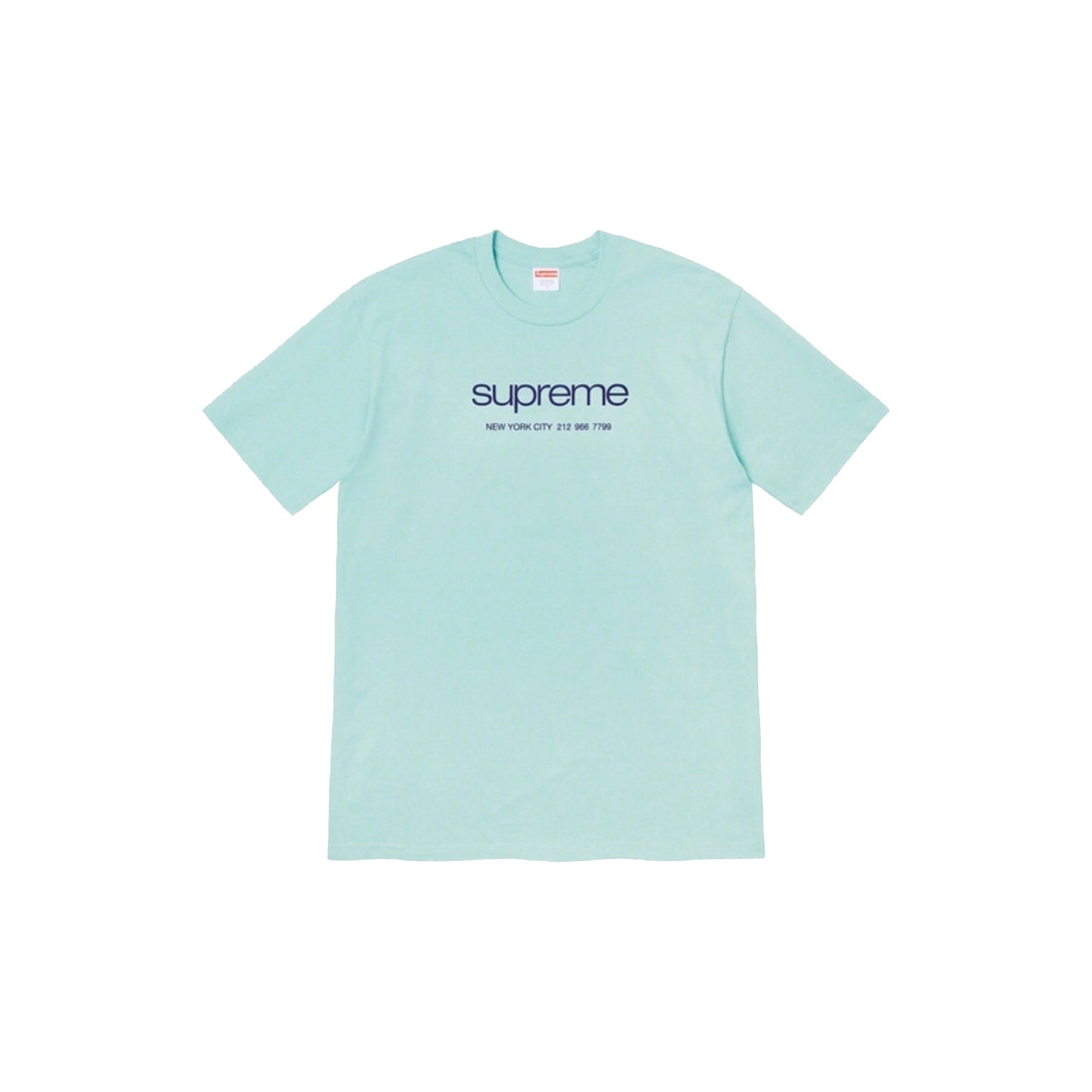 Supreme Shop Tee Light Teal, Clothing- dollarflexclub