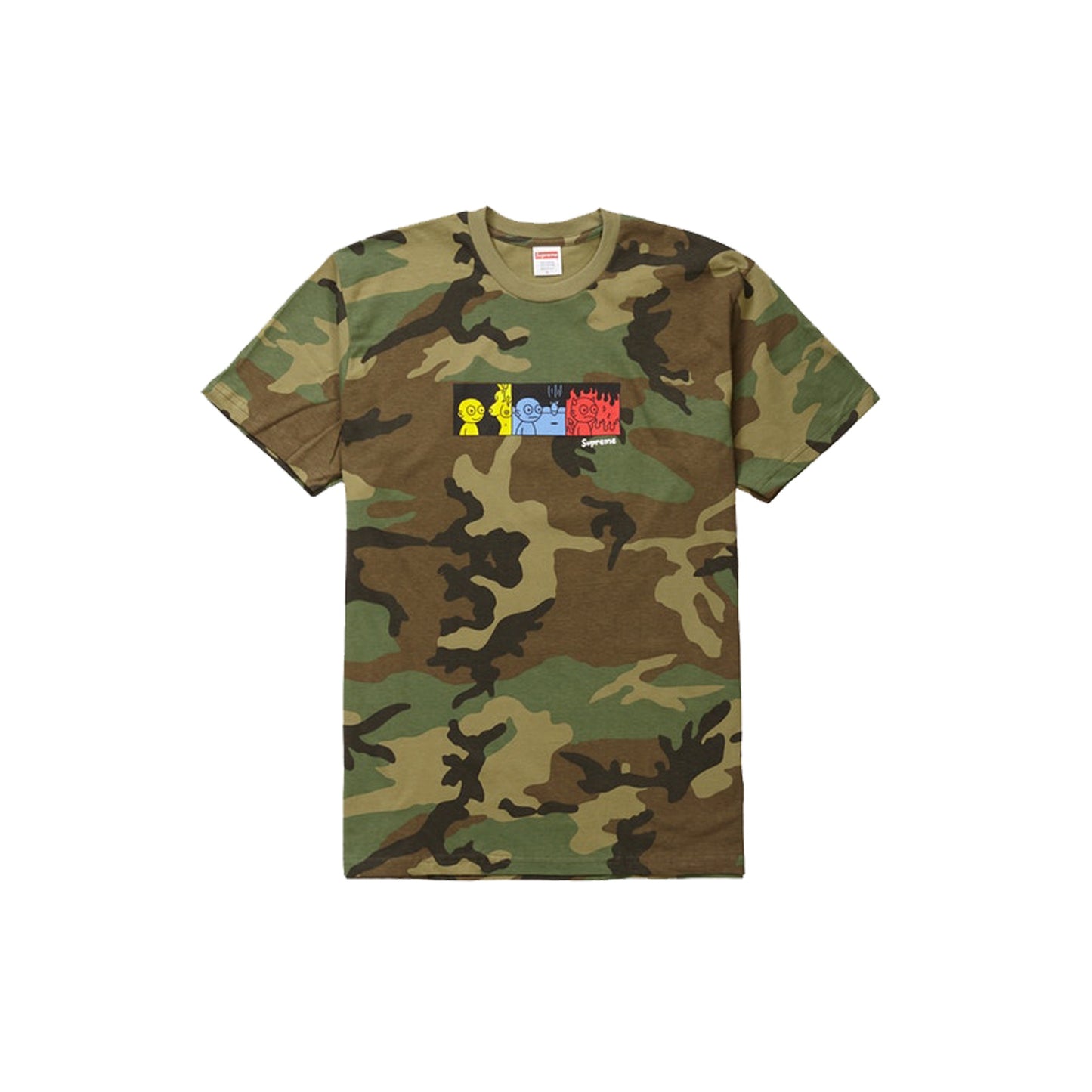 Supreme Life Tee -Woodland Camo, Clothing- dollarflexclub