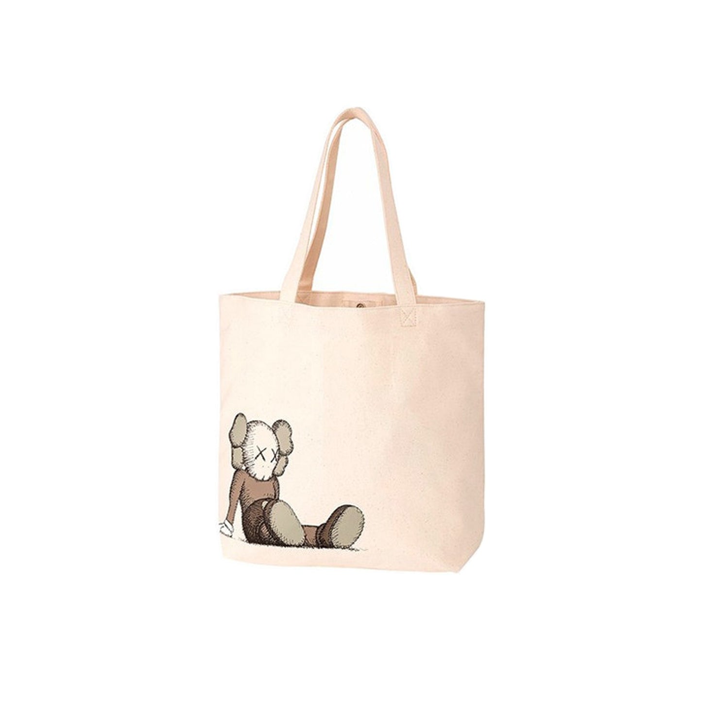KAWS x Uniqlo Holiday Tote Bag Natural, Accessories- dollarflexclub