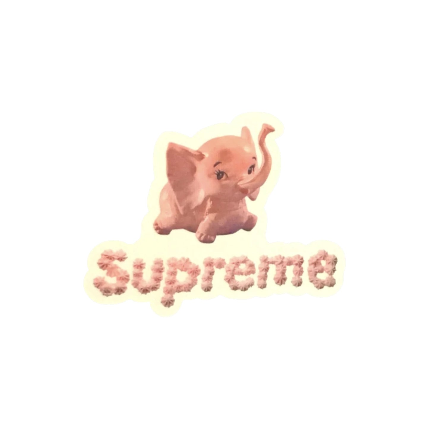 Pink Elephant Sticker, Sticker- dollarflexclub