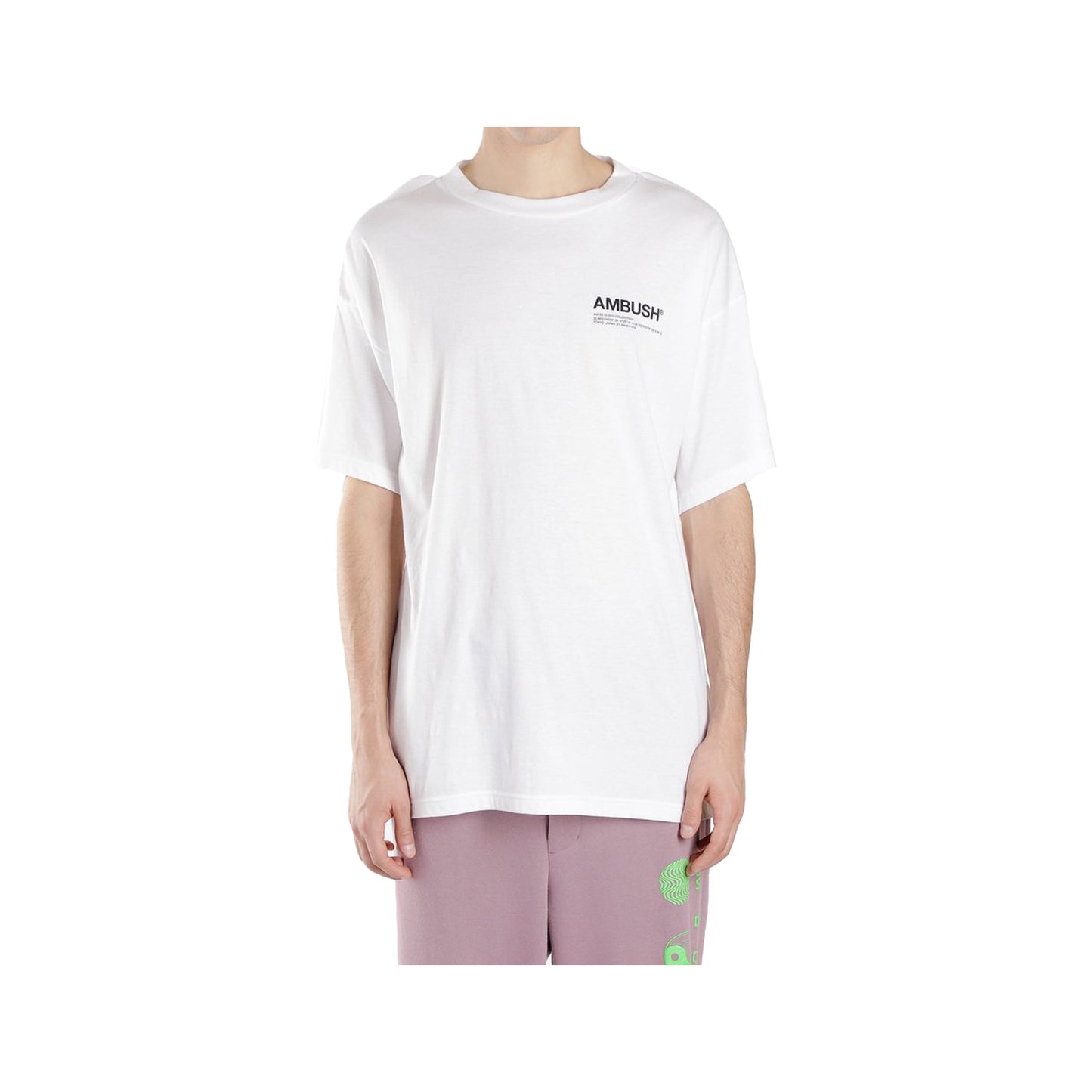Ambush Logo Tee -White, Clothing- dollarflexclub