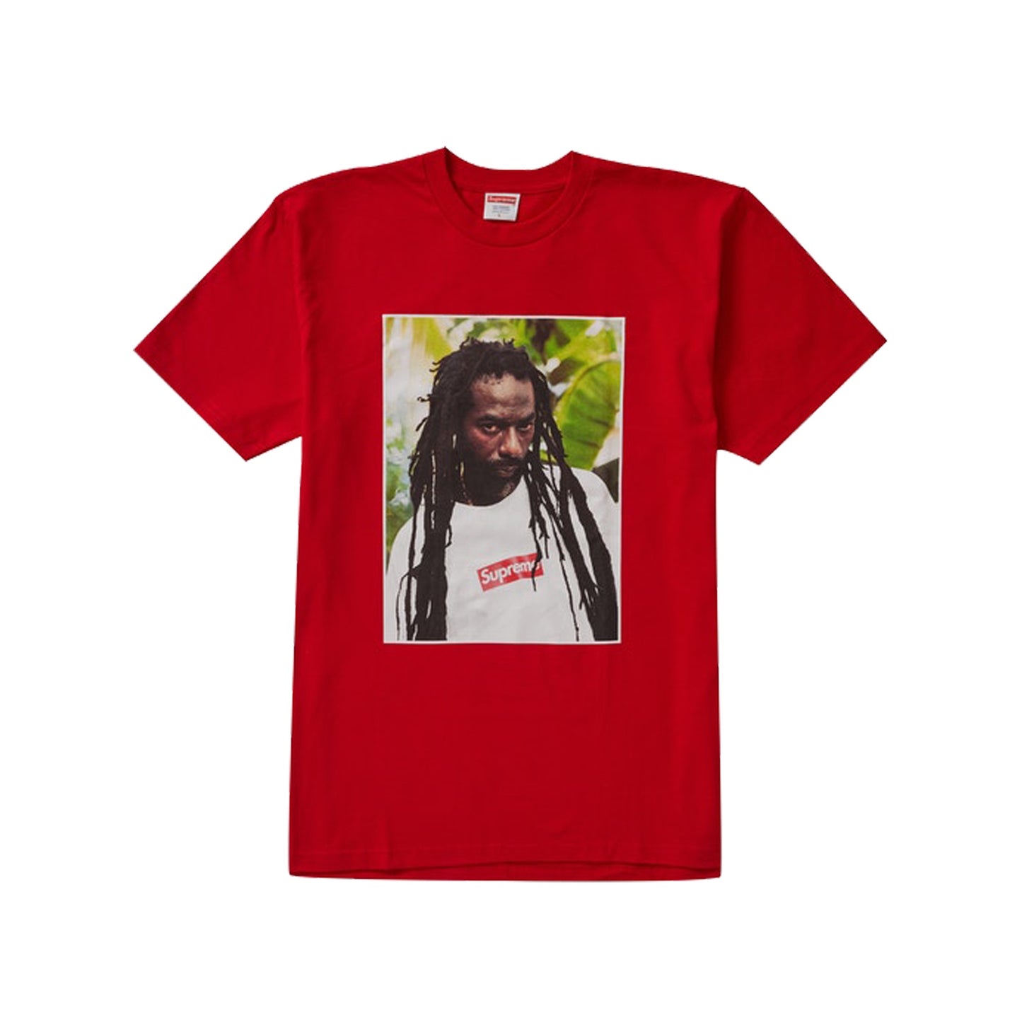 Supreme Buju Banton Tee Red, Clothing- dollarflexclub