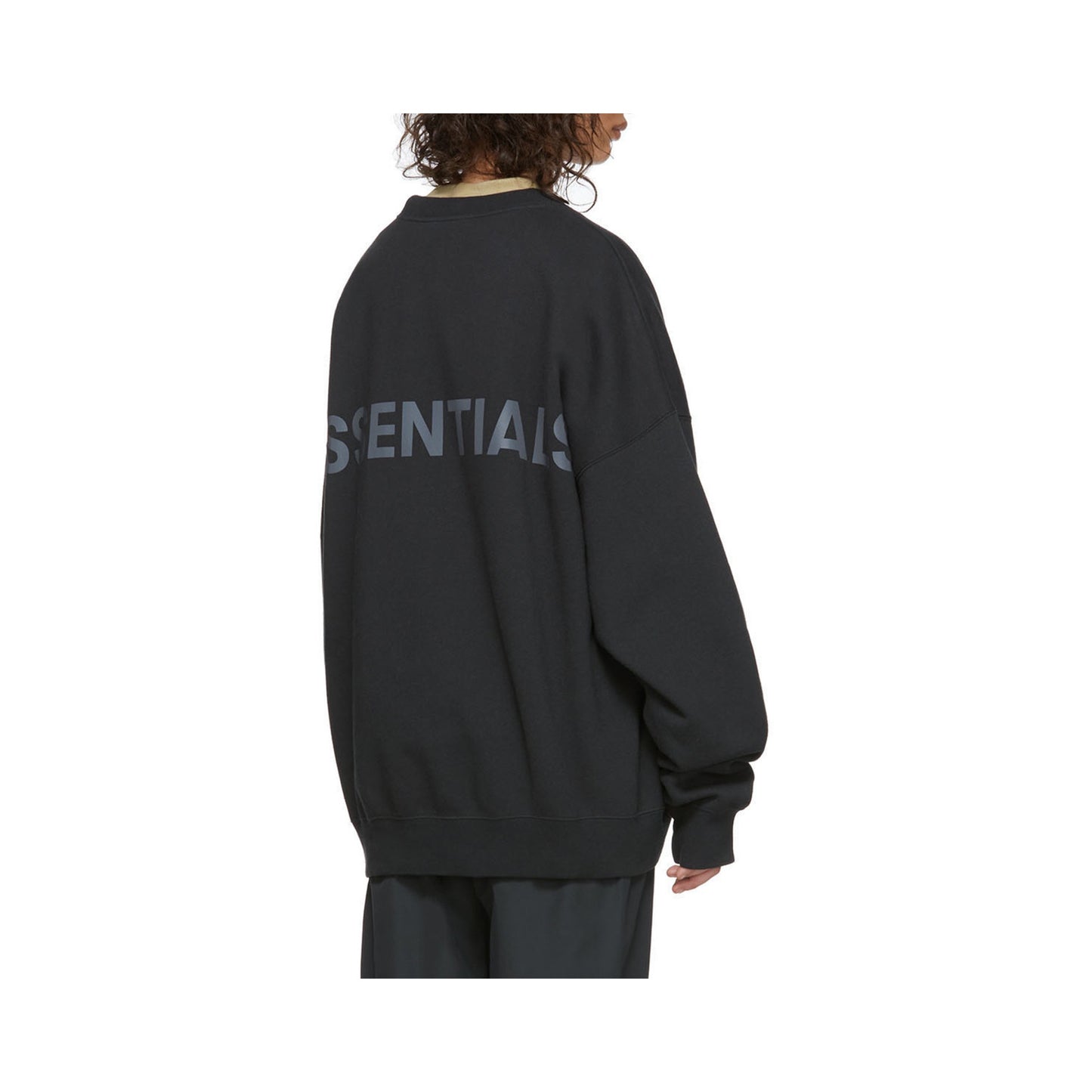 Fear of God Essentials Sweatshirt Reflective -Black, Clothing- dollarflexclub