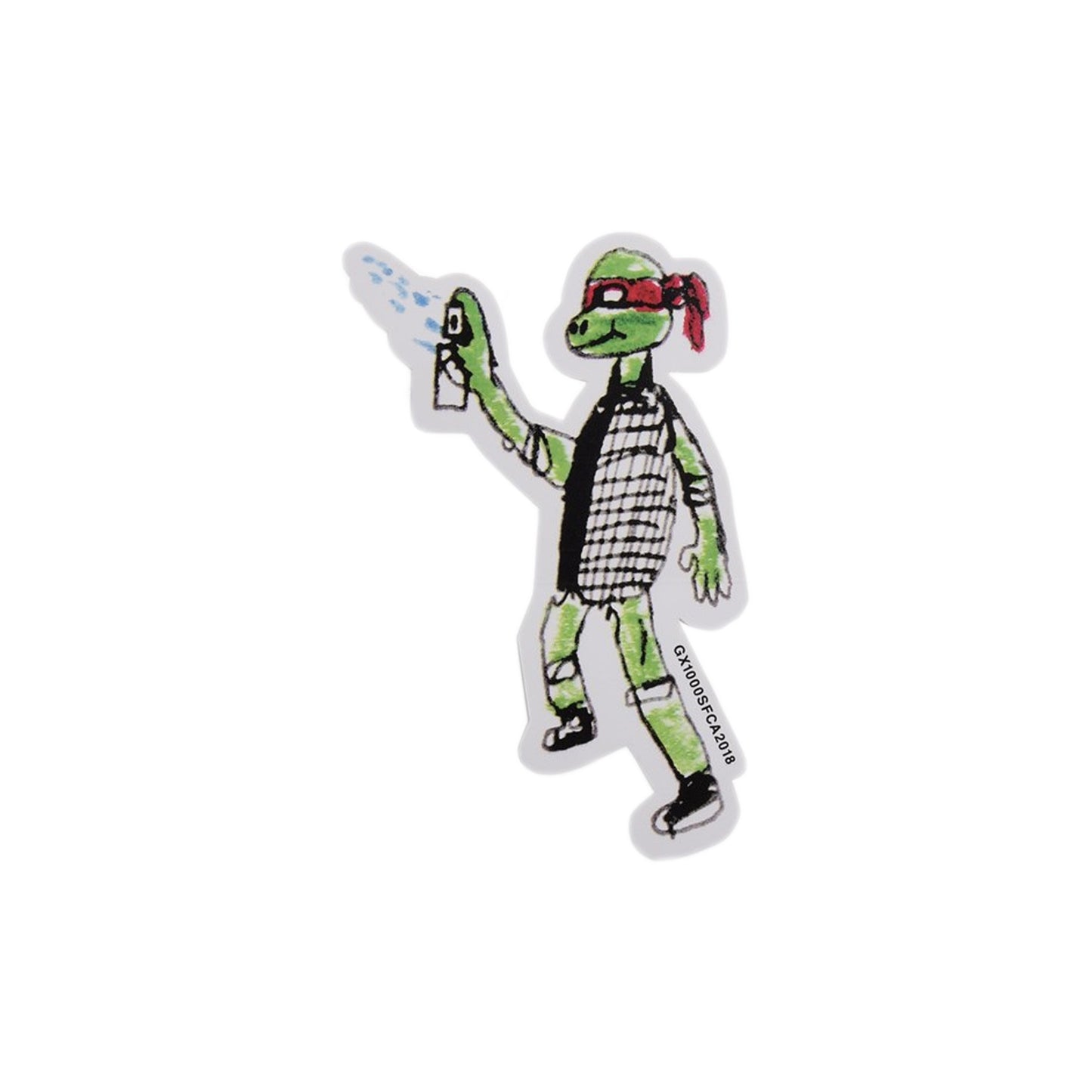 Sneeze Turtle Sticker, Sticker- dollarflexclub