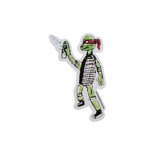 Sneeze Turtle Sticker, Sticker- dollarflexclub
