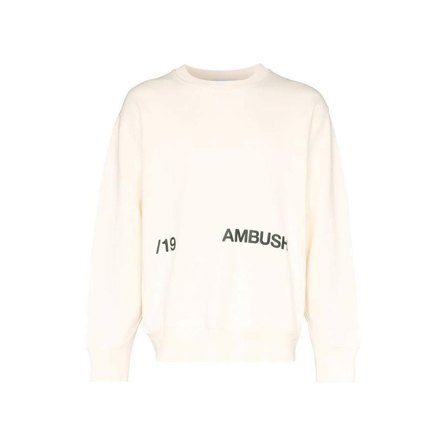 Ambush AW19 Crewneck Sweat White, Clothing- re:store-melbourne-Ambush