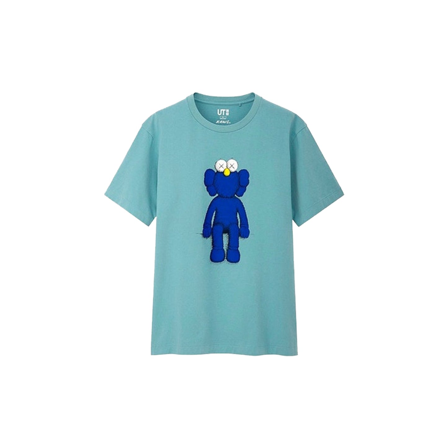 KAWS x Uniqlo Blue BFF Tee - Green, Clothing- dollarflexclub