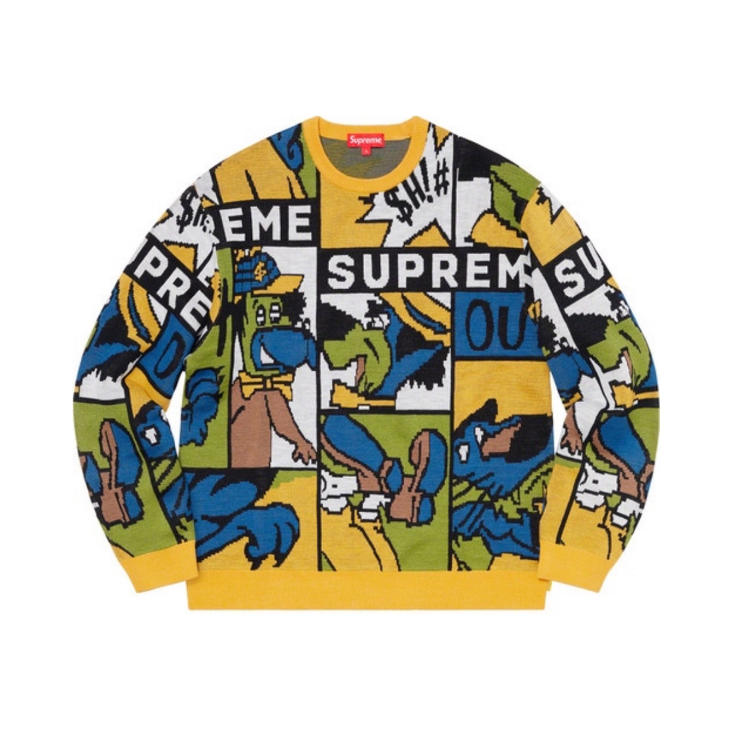 Supreme Cartoon Sweater Multicolor, Clothing- re:store-melbourne-Supreme