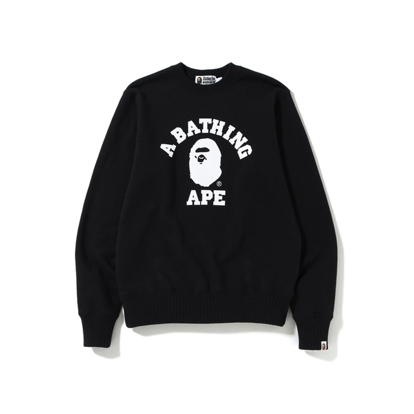 BAPE College Crewneck Black, Clothing- re:store-melbourne-Bape