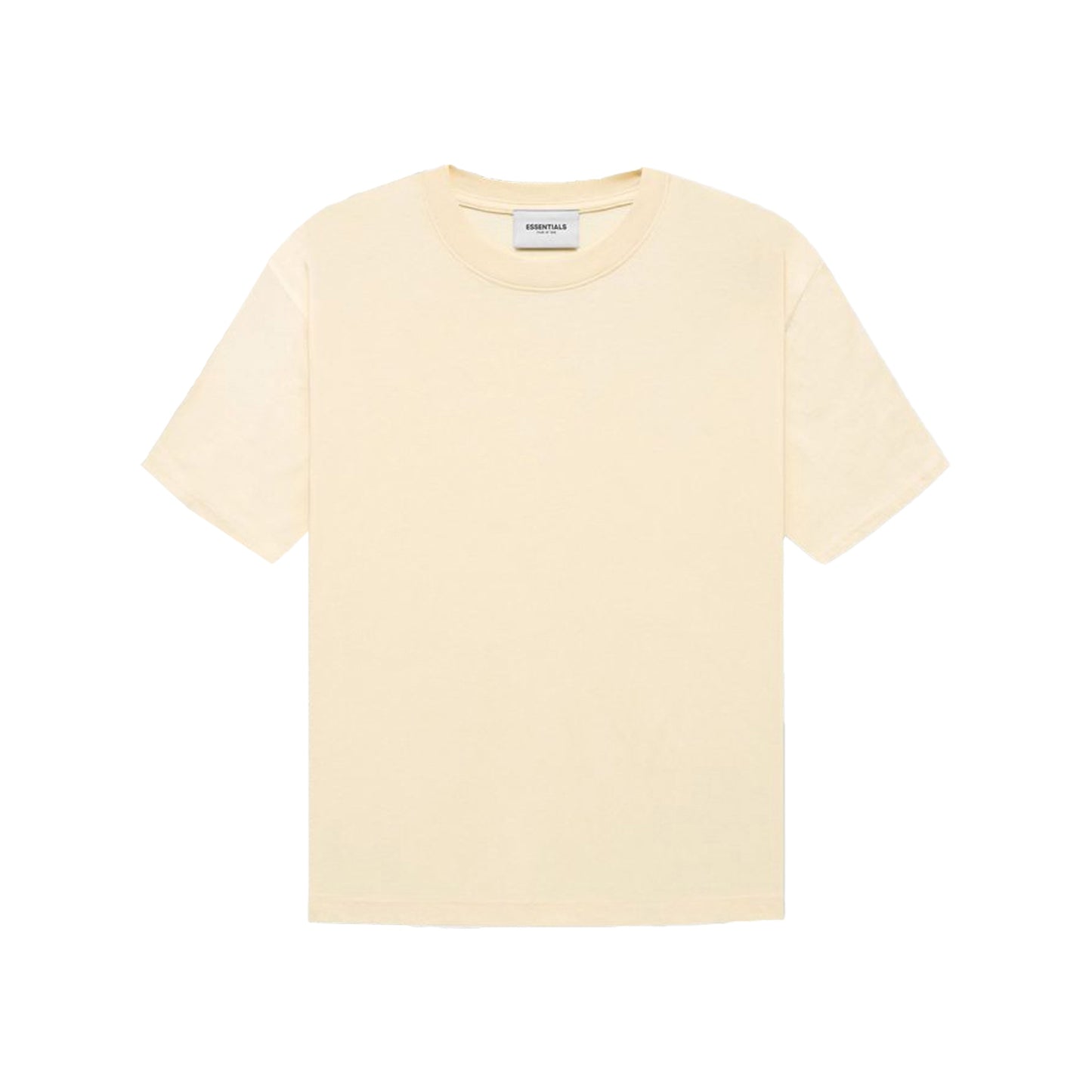Fear of God Essentials Collar Print T-Shirt Cream, Clothing- re:store-melbourne-Fear of God Essentials
