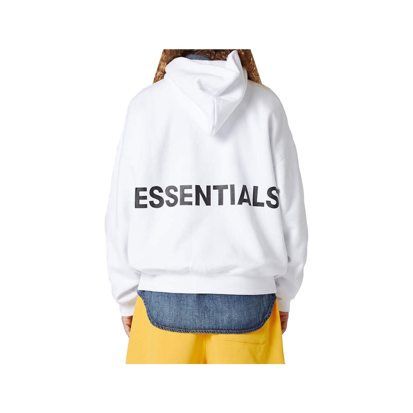 Fear of God Essentials Hoodie Reflective -White, Clothing- dollarflexclub