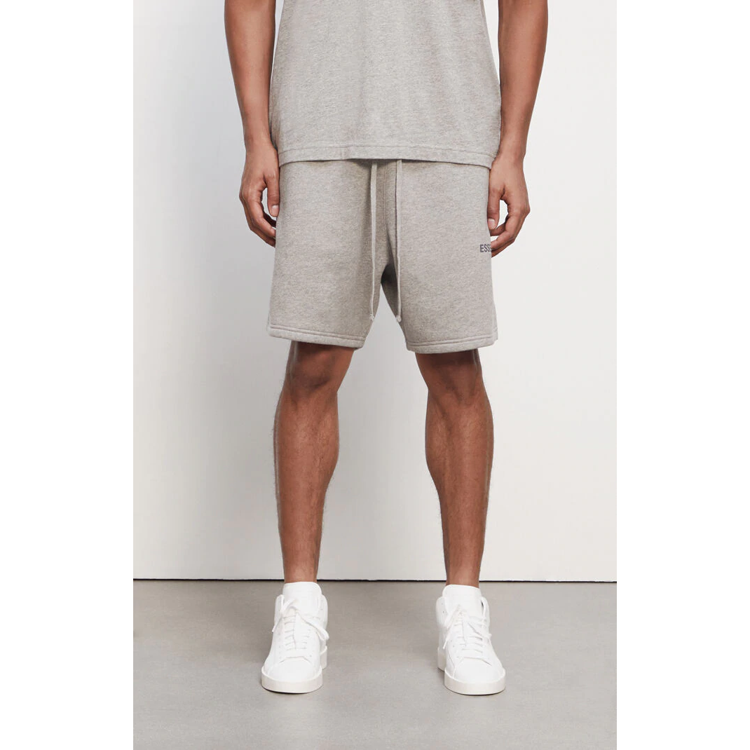Fear of God Essentials Heather Oatmeal Sweat Shorts FW20, Clothing- re:store-melbourne-Fear of God Essentials