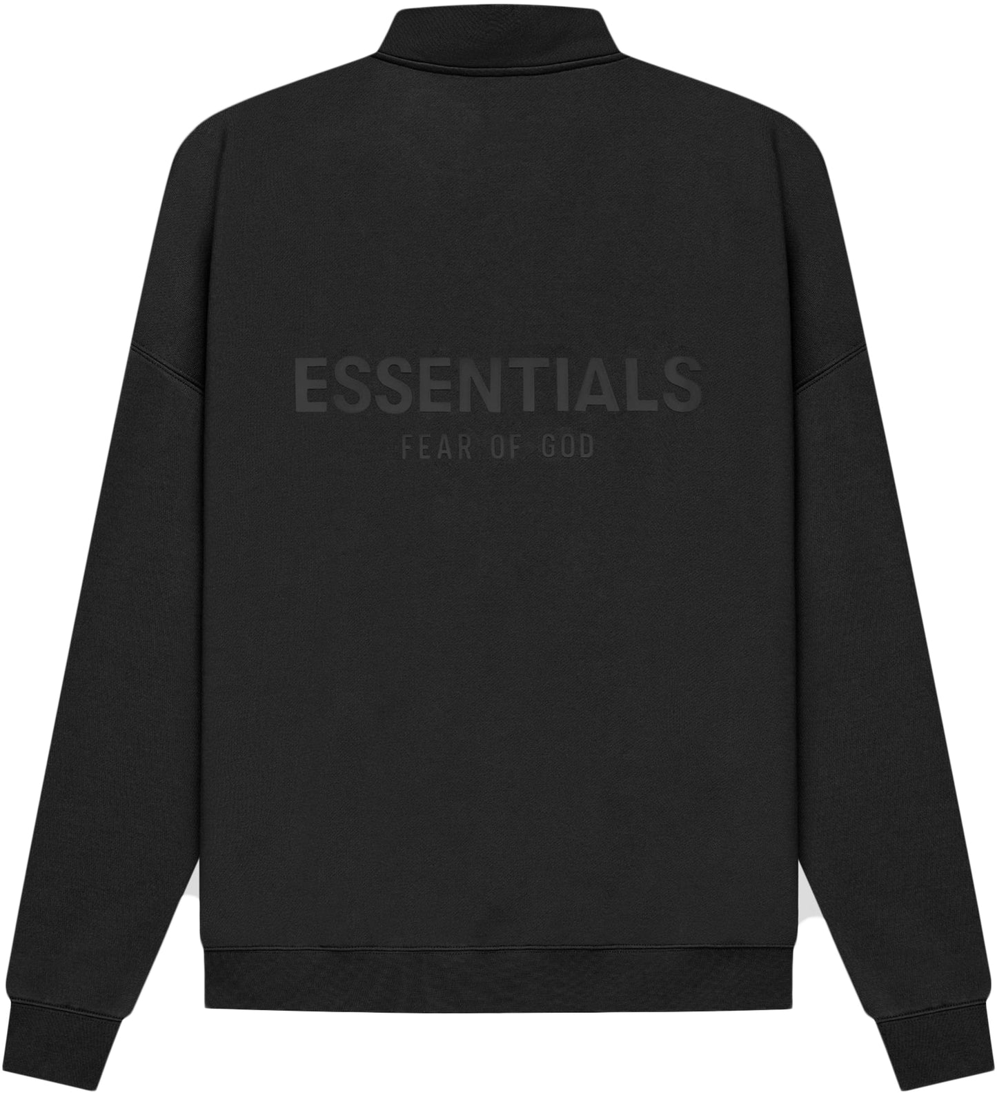 Fear of God Essentials Half Zip Sweater Black/Stretch Limo SS21, Clothing- re:store-melbourne-Fear of God Essentials