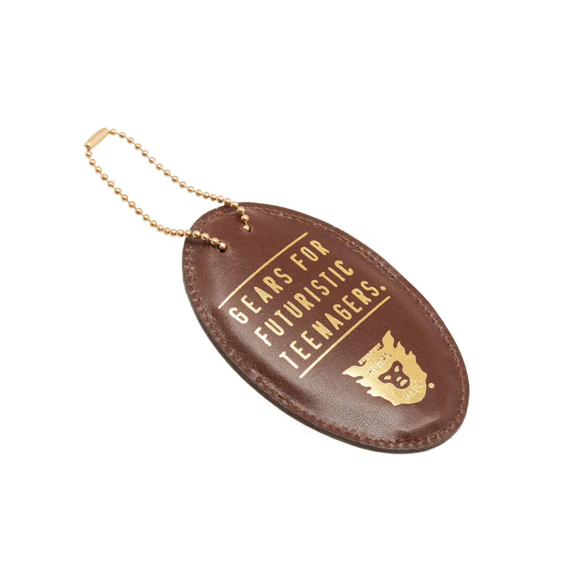 Human Made Leather Key Case - Brown, Accessories- re:store-melbourne-Human Made