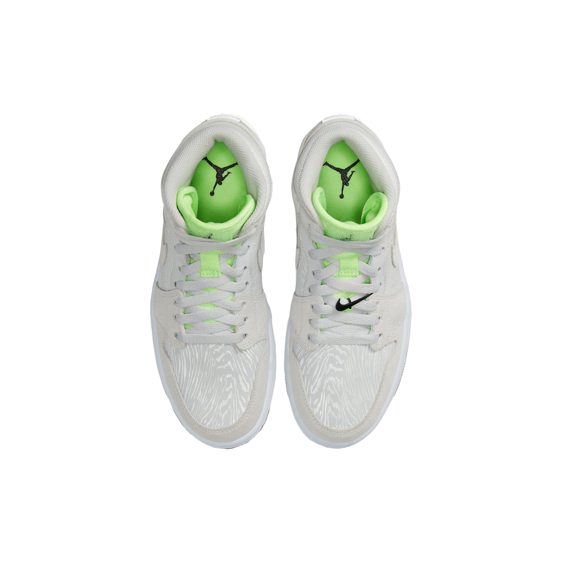 Jordan 1 Mid Vast Grey Green Ghost (W), Shoe- dollarflexclub