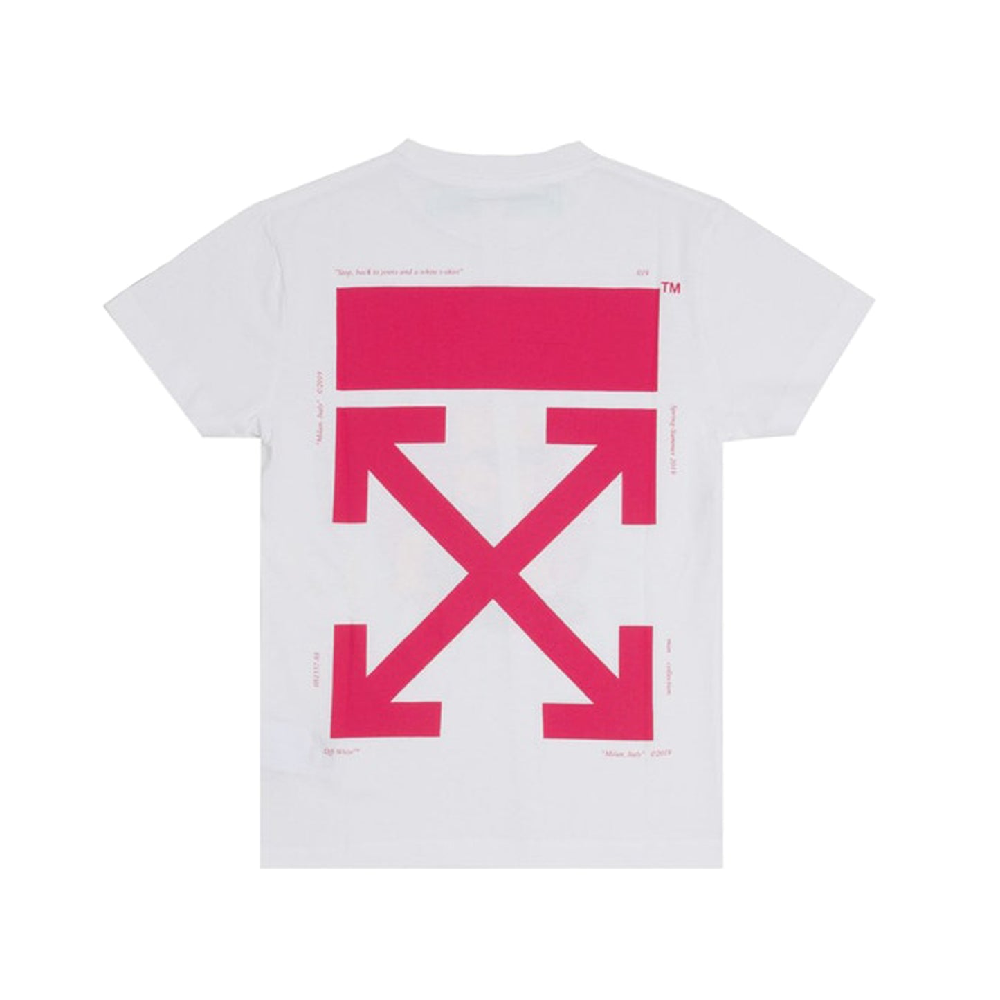 Off-White Bart Glasses T-Shirt -White, Clothing- dollarflexclub