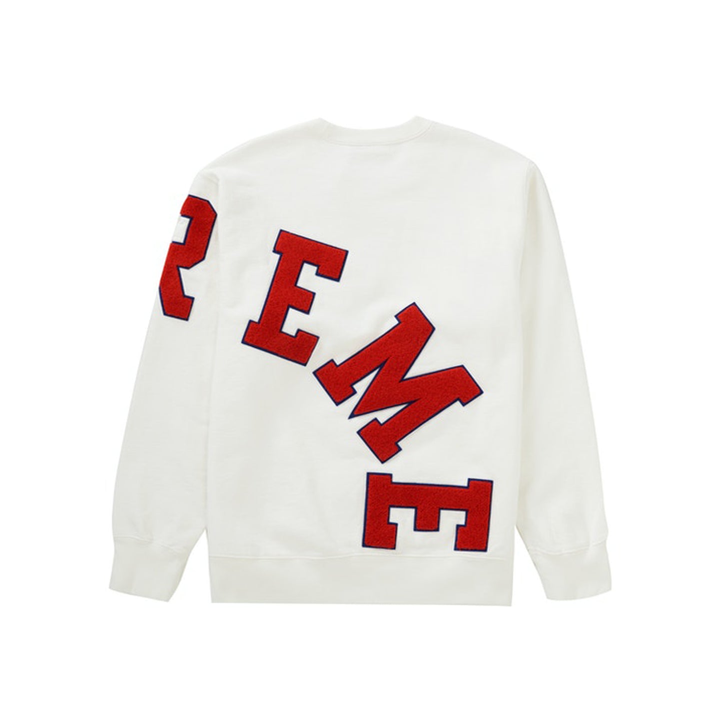 Supreme Big Arc Crewneck White, Clothing- re:store-melbourne-Supreme