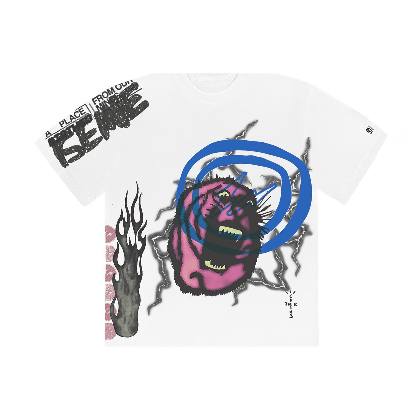 Travis Scott Cactus Jack For Fragment Sunrise Tee White, Clothing- re:store-melbourne-Cactus Jack x Kaws x Fragment