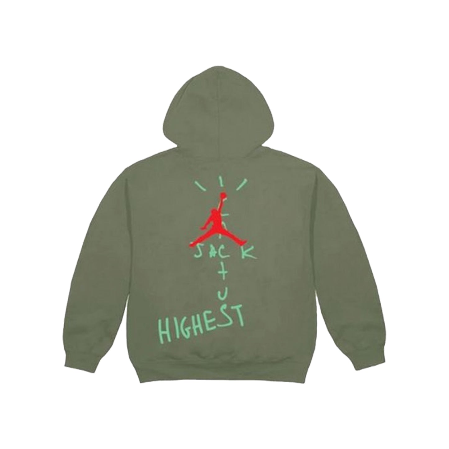 Travis Scott x Nike Jordan Cactus Jack Highest Hoodie -Olive, Clothing- dollarflexclub