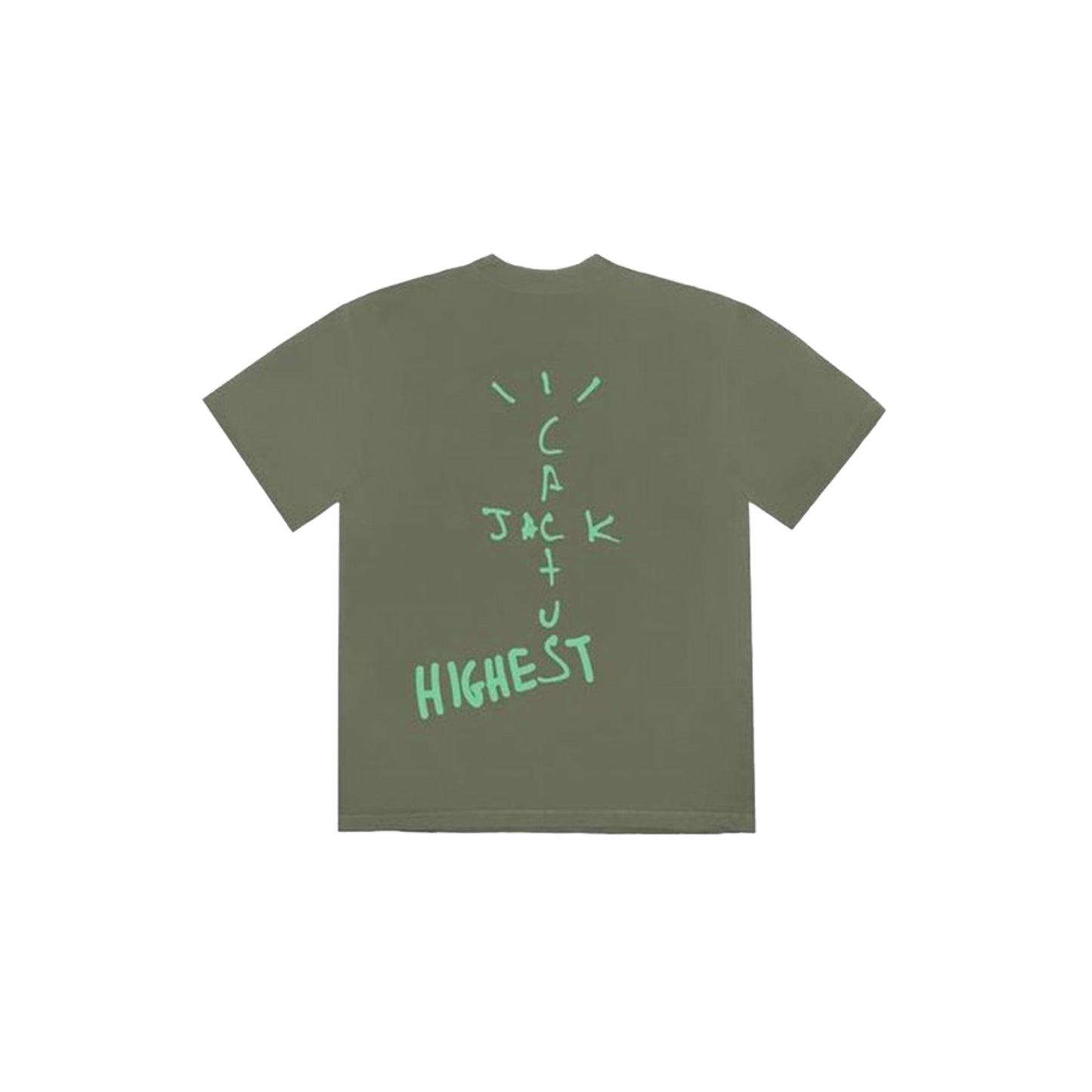 Travis Scott x Nike Jordan Cactus Jack Highest T Shirt -Olive, Clothing- dollarflexclub