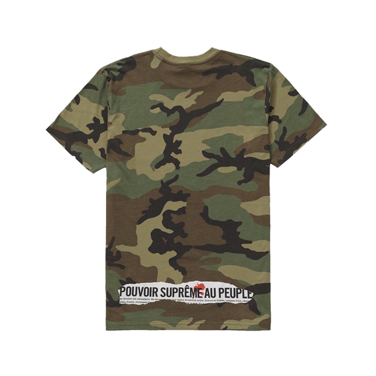 Supreme Headline Tee - Camo, Clothing- dollarflexclub