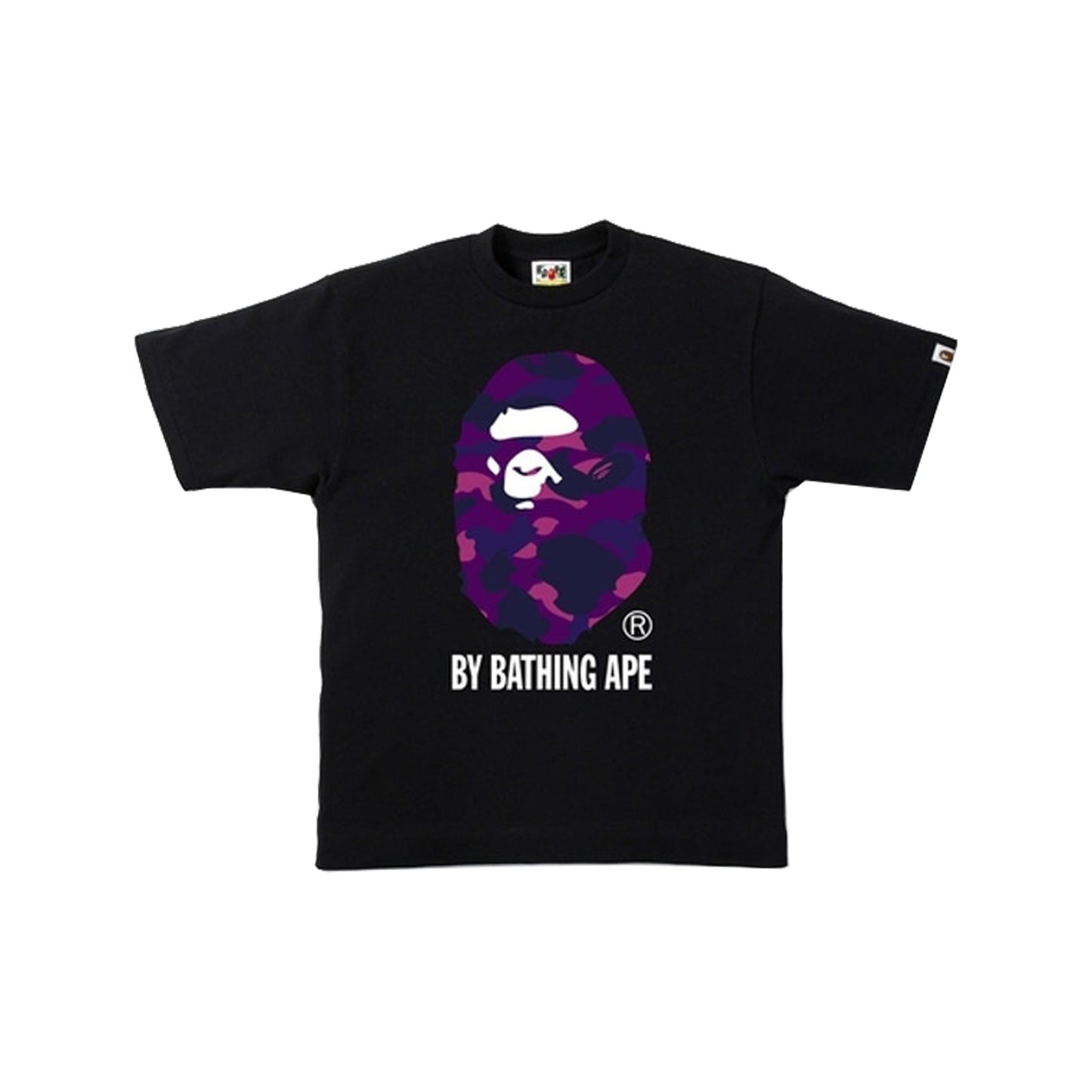 BAPE Color Camo By Bathing Tee -Black/Purple, Clothing- dollarflexclub