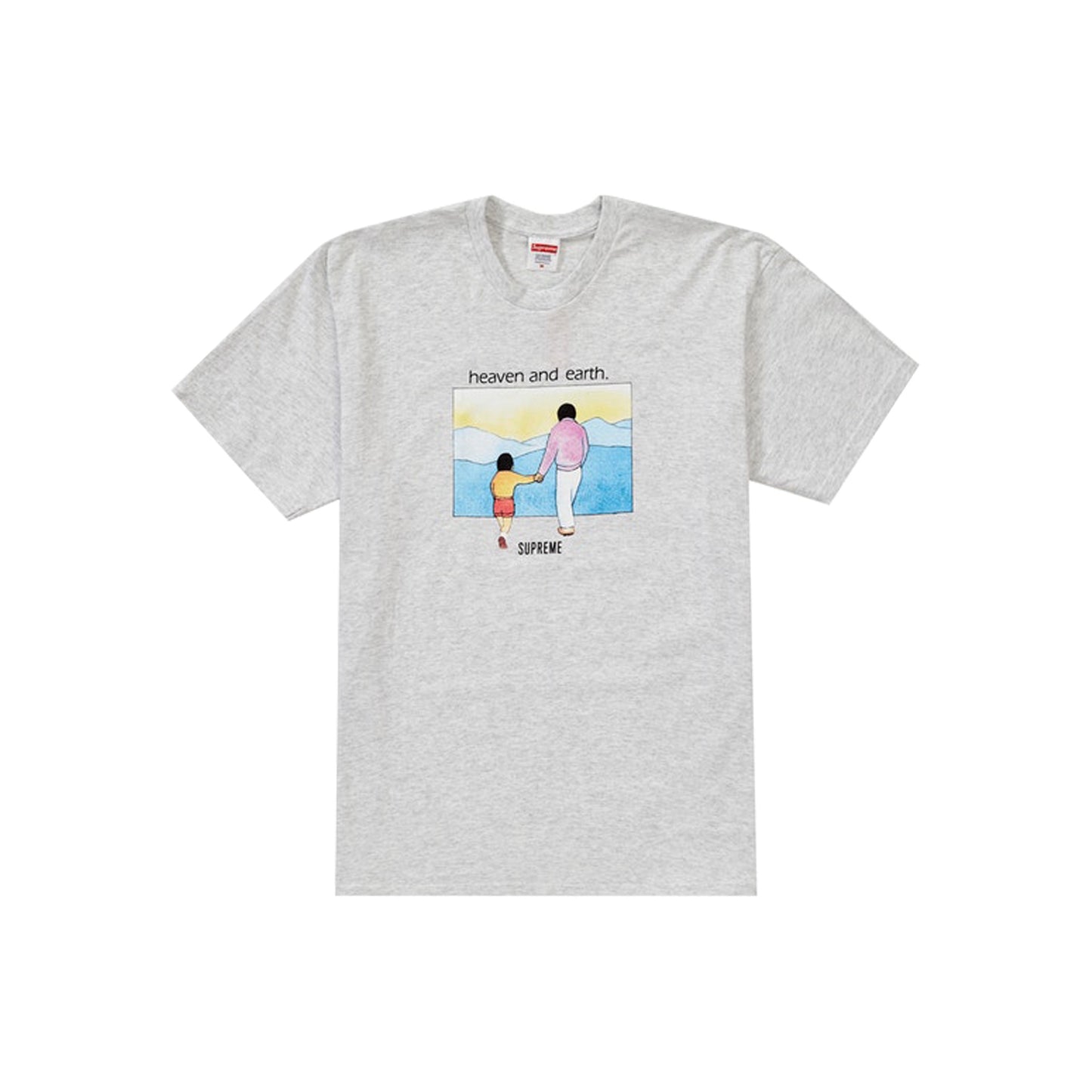 Supreme Heaven and Earth Tee -Grey, Clothing- dollarflexclub