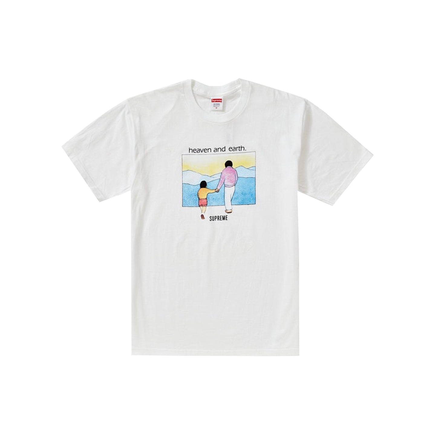 Supreme Heaven and Earth Tee White, Clothing- dollarflexclub