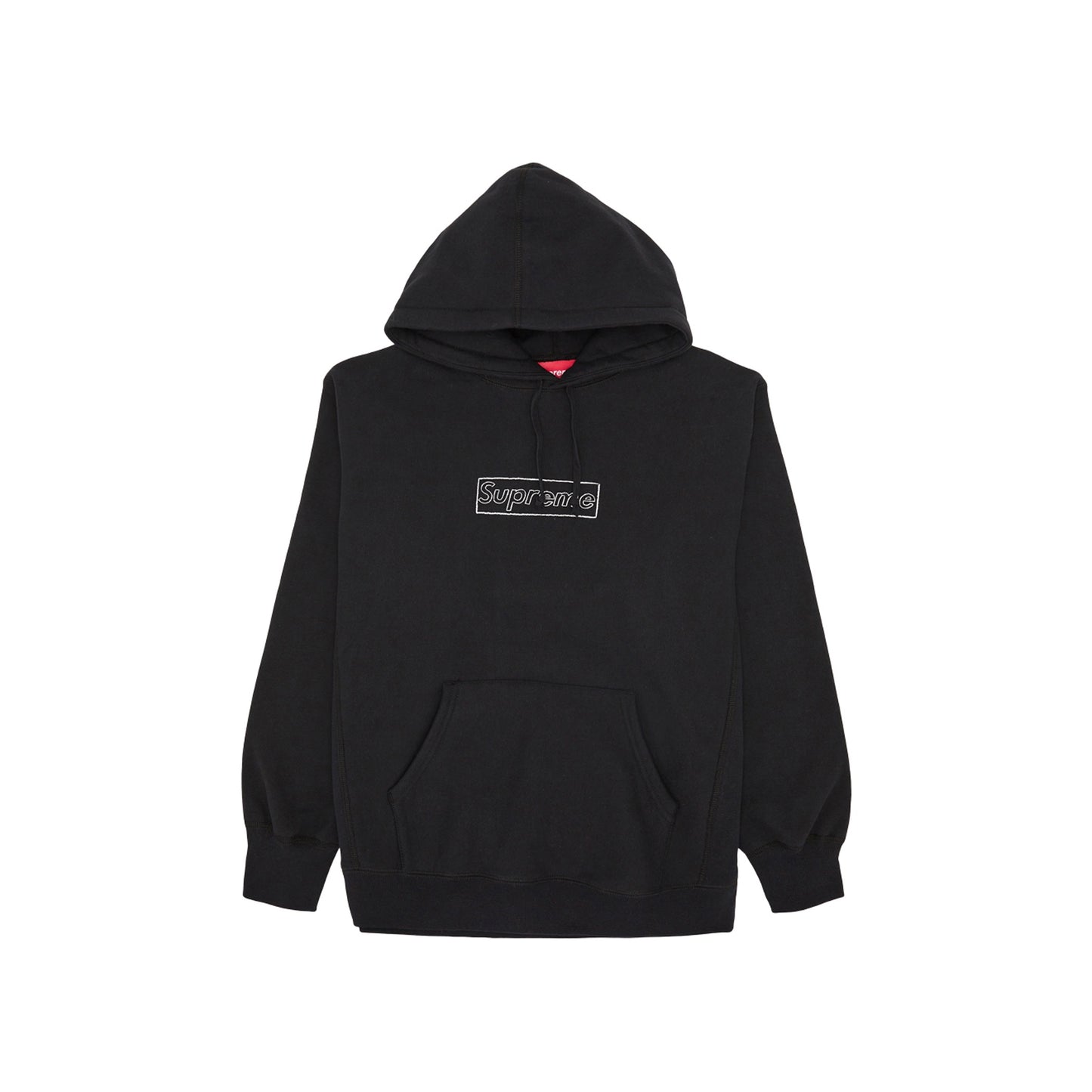 Supreme KAWS Chalk Logo Hooded Sweatshirt Black, Clothing- re:store-melbourne-Supreme