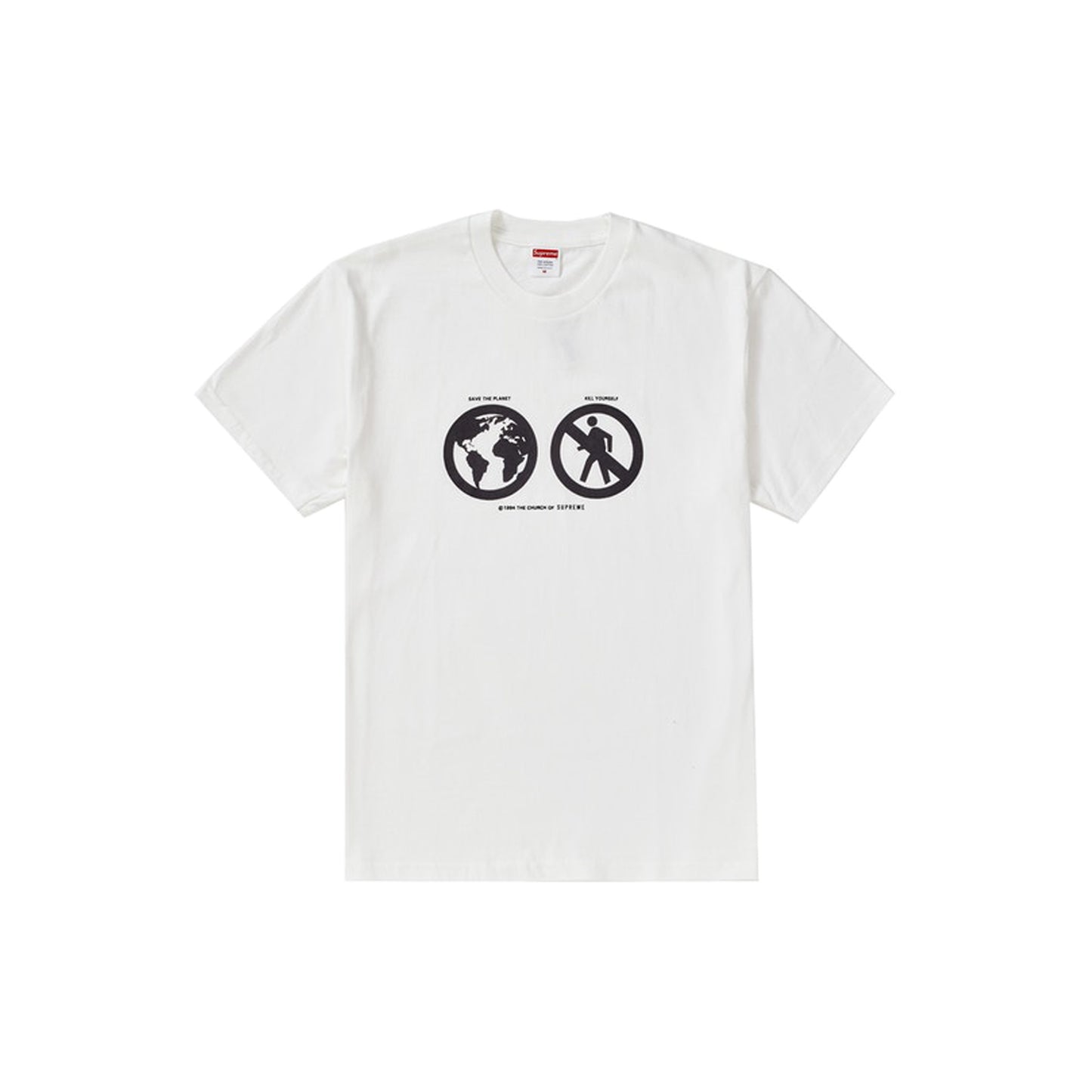 Supreme Save the Planet Tee White, Clothing- dollarflexclub