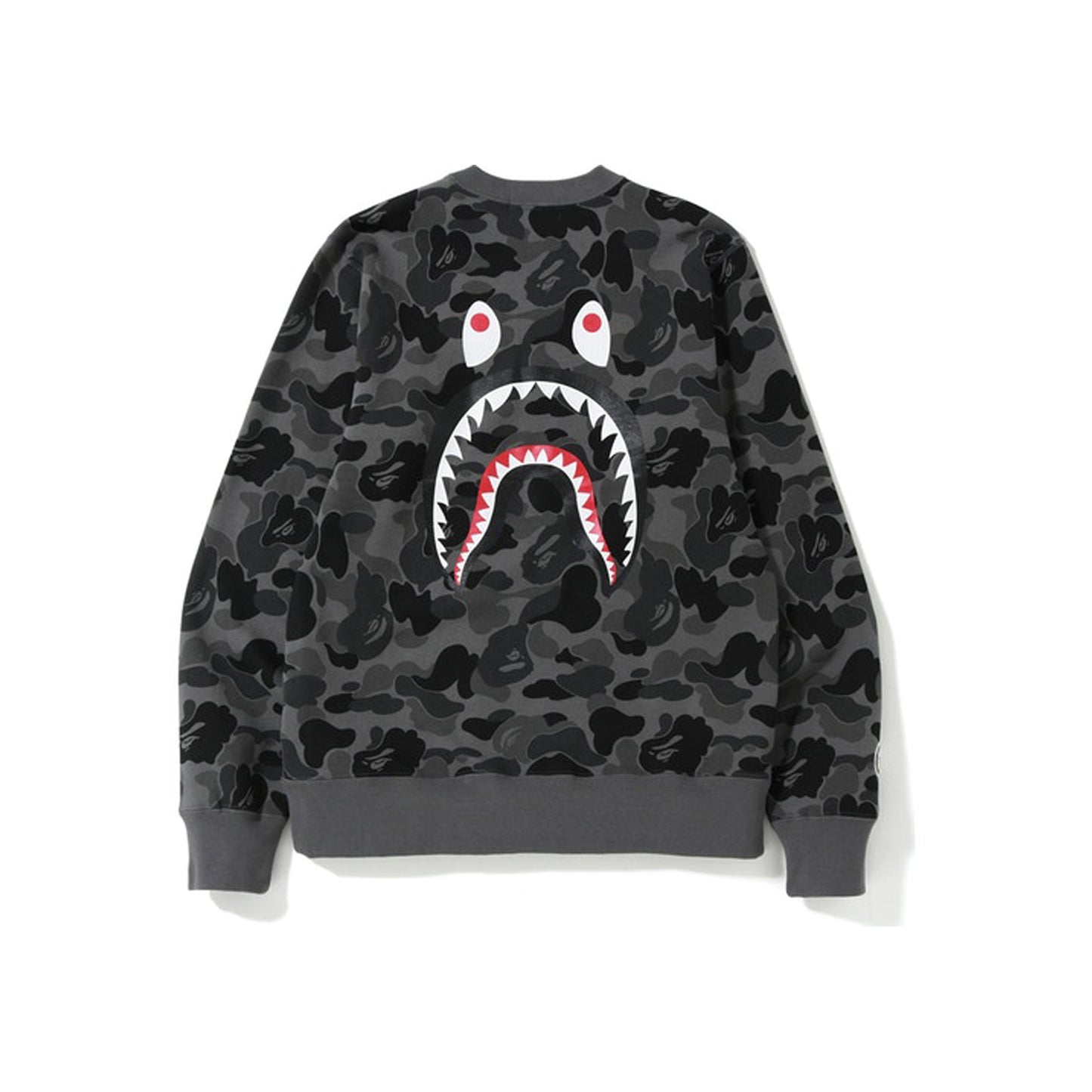 BAPE ABC Shark Crewneck Black, Clothing- re:store-melbourne-Bape