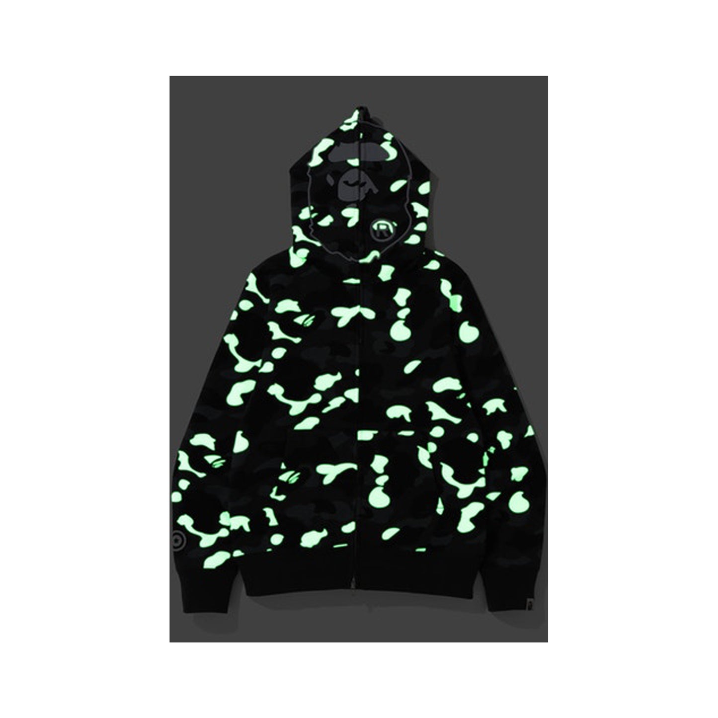 BAPE City Camo 2nd Ape Full Zip Hoodie Black, Clothing- re:store-melbourne-Bape
