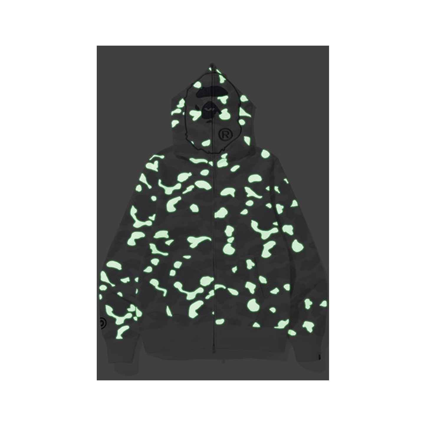 BAPE City Camo 2nd Ape Full Zip Hoodie White, Clothing- re:store-melbourne-Bape