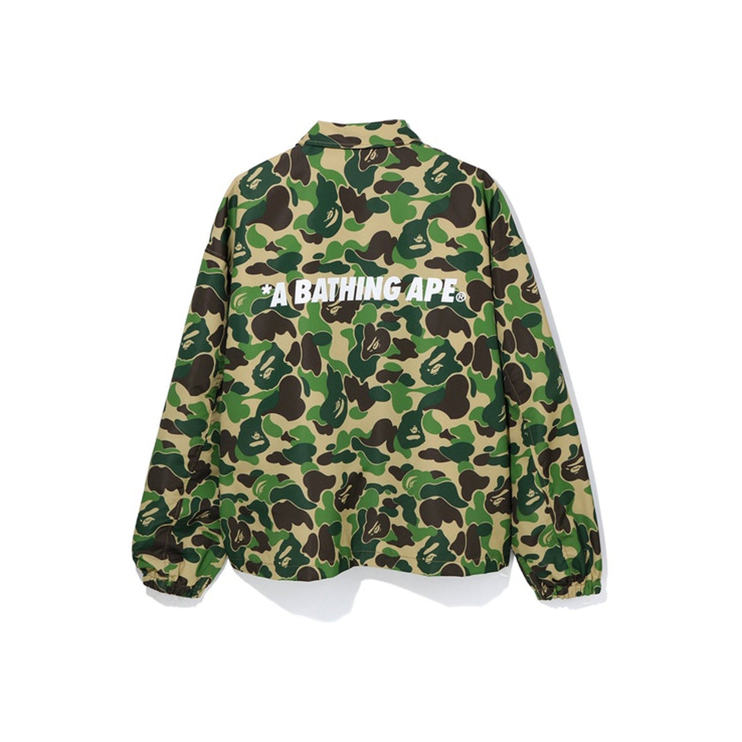BAPE ABC Camo Relaxed Coach Jacket Green, Clothing- re:store-melbourne-Bape