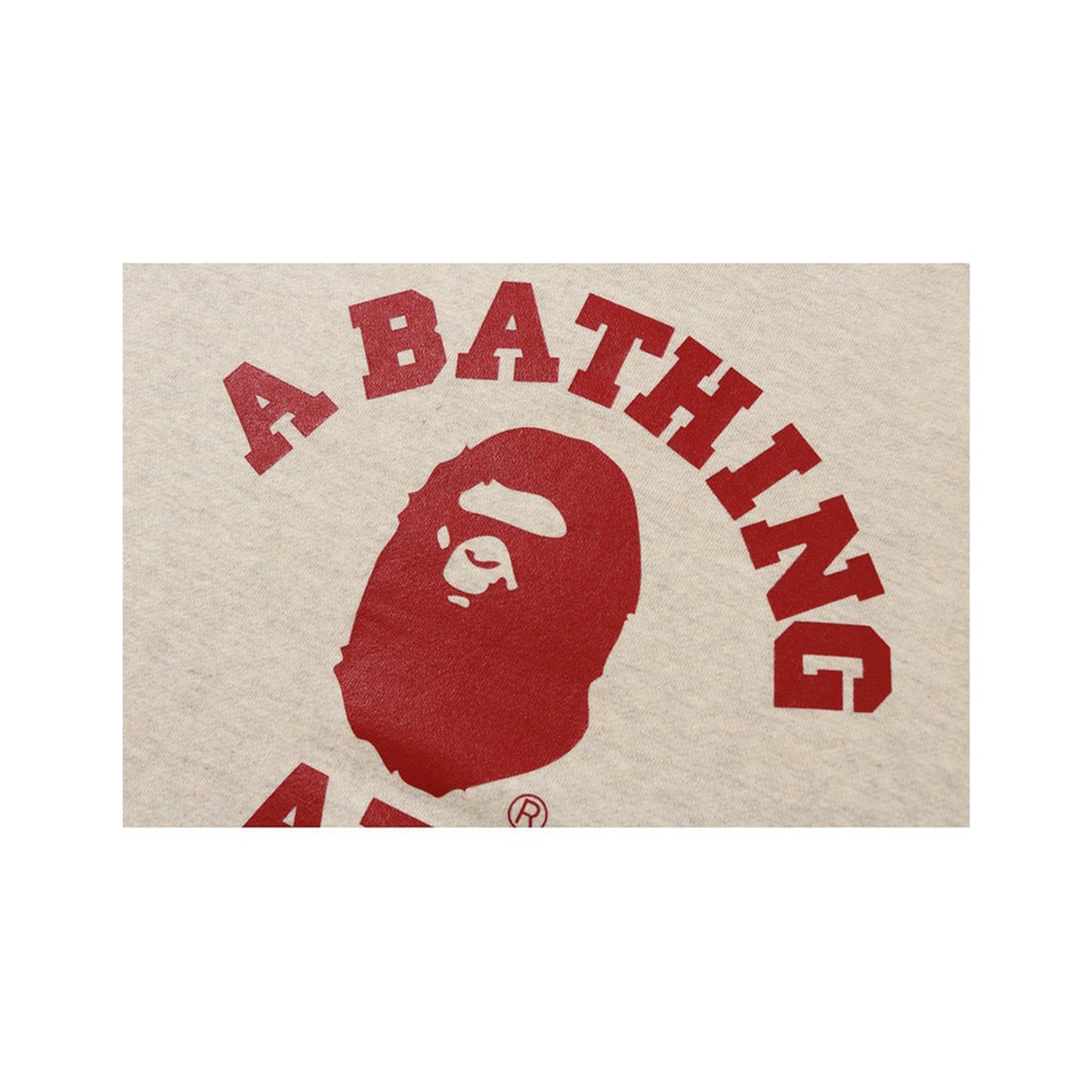 BAPE College Crewneck Ivory, Clothing- re:store-melbourne-Bape