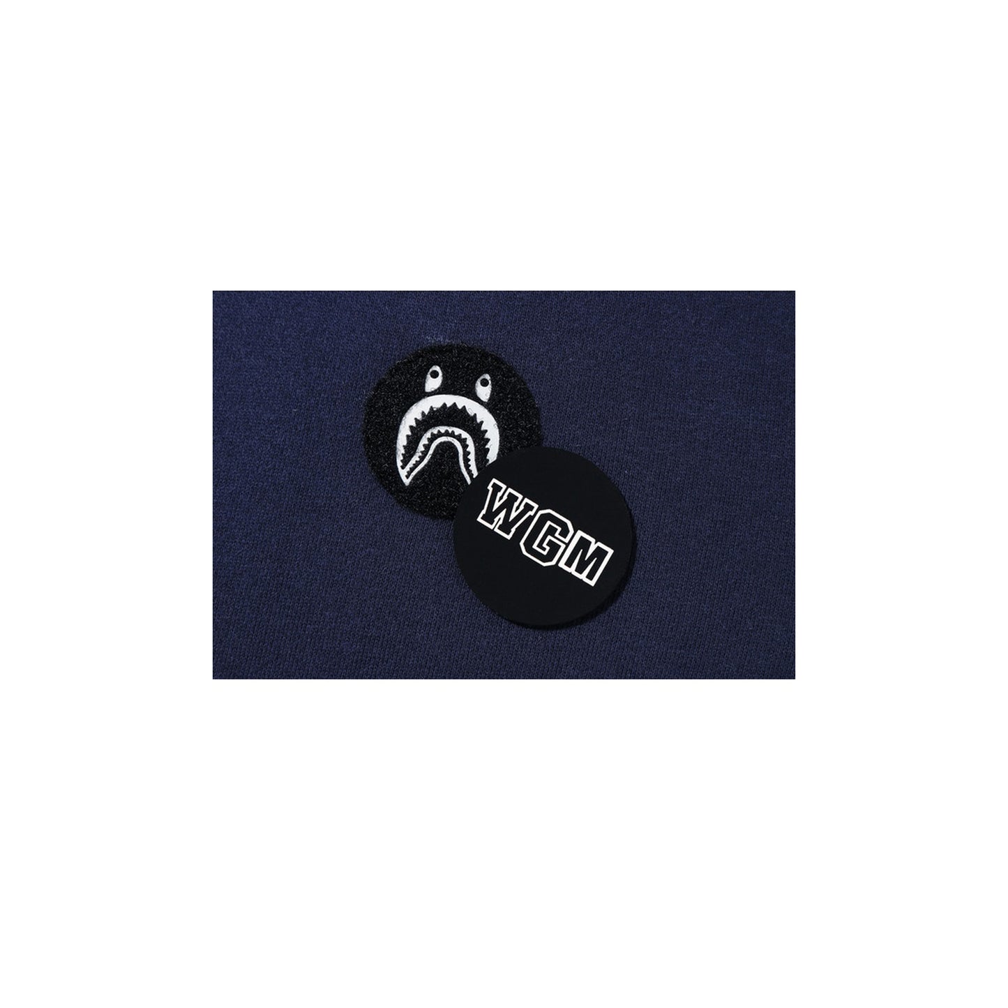 BAPE Shark Emblem Pullover Hoodie Navy, Clothing- re:store-melbourne-Bape