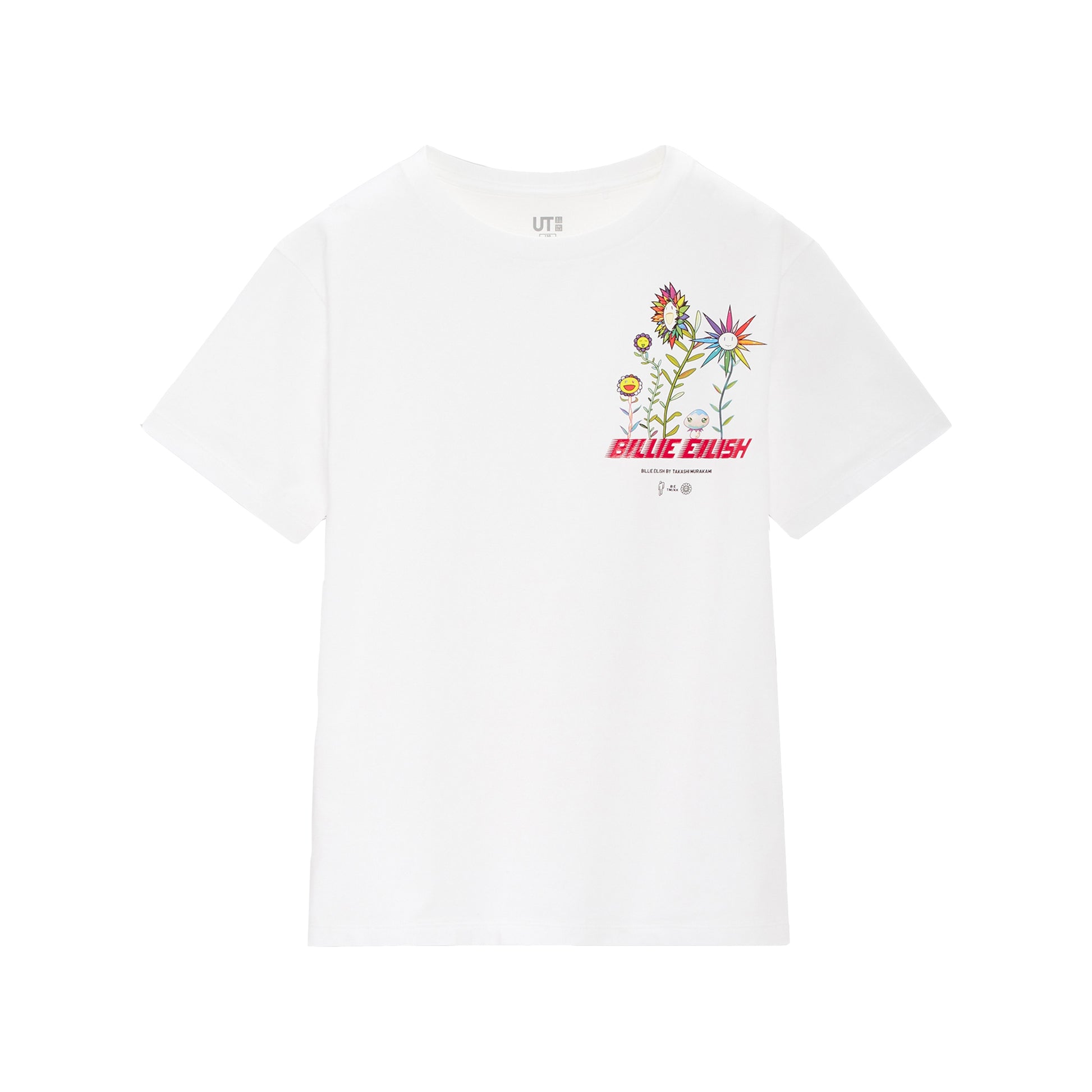 Billie Eilish x Uniqlo Small Logo Tee White Kids, Clothing- re:store-melbourne-Billie Eillish x Uniqlo